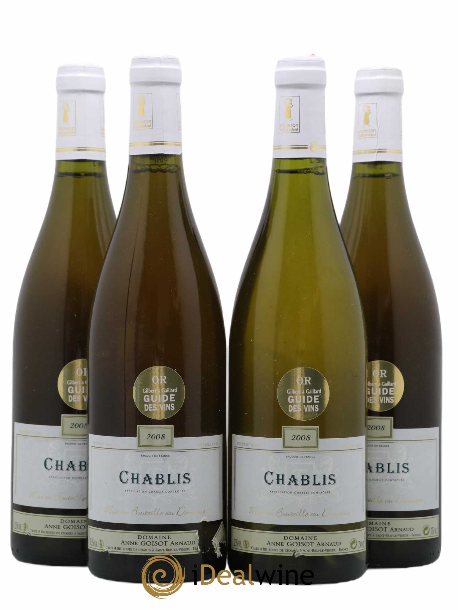 Chablis Goisot 2008 - Lot de 4 bouteilles - 0
