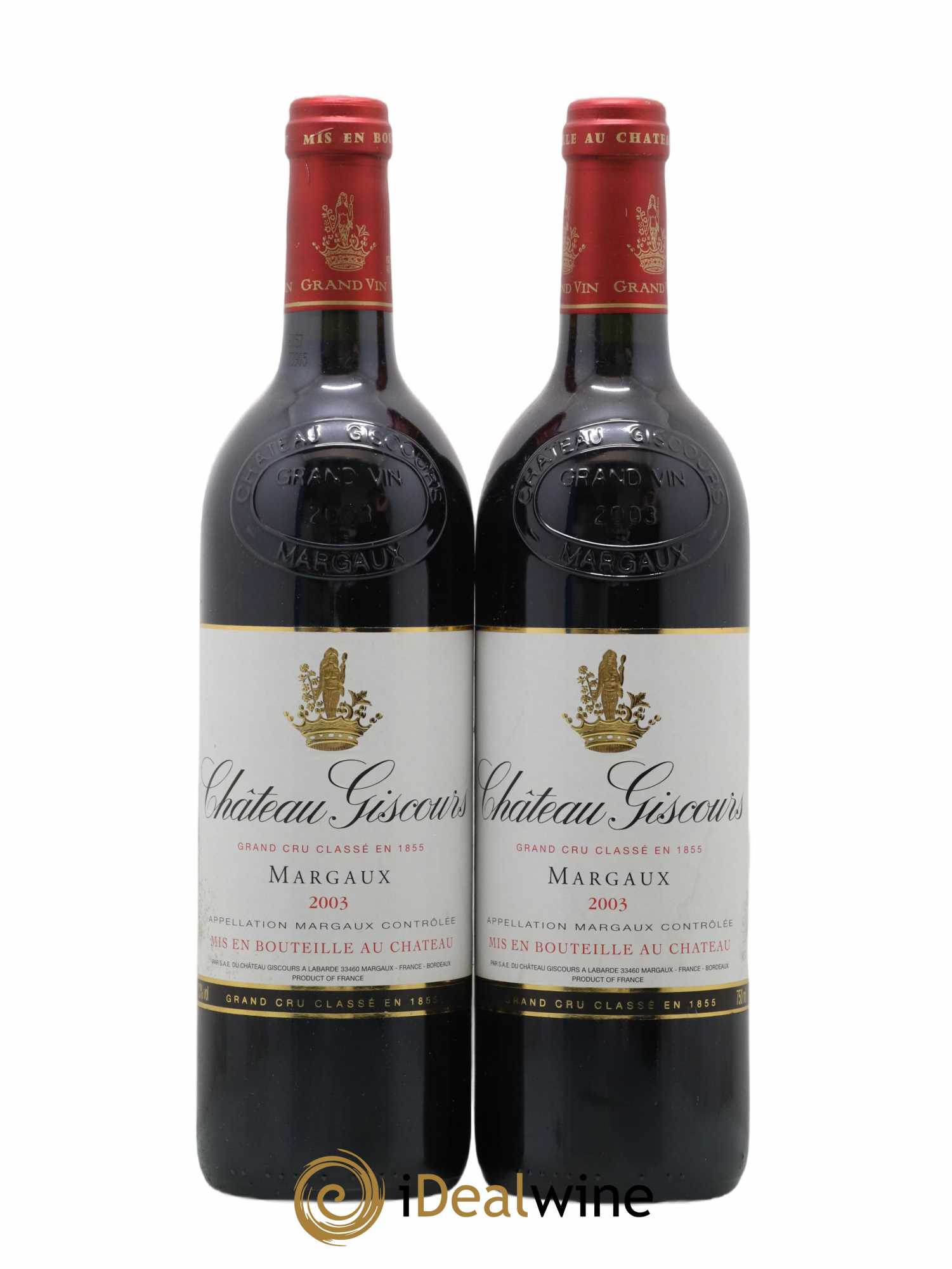 Château Giscours 3ème Grand Cru Classé 2003 - Lot de 2 bouteilles - 0