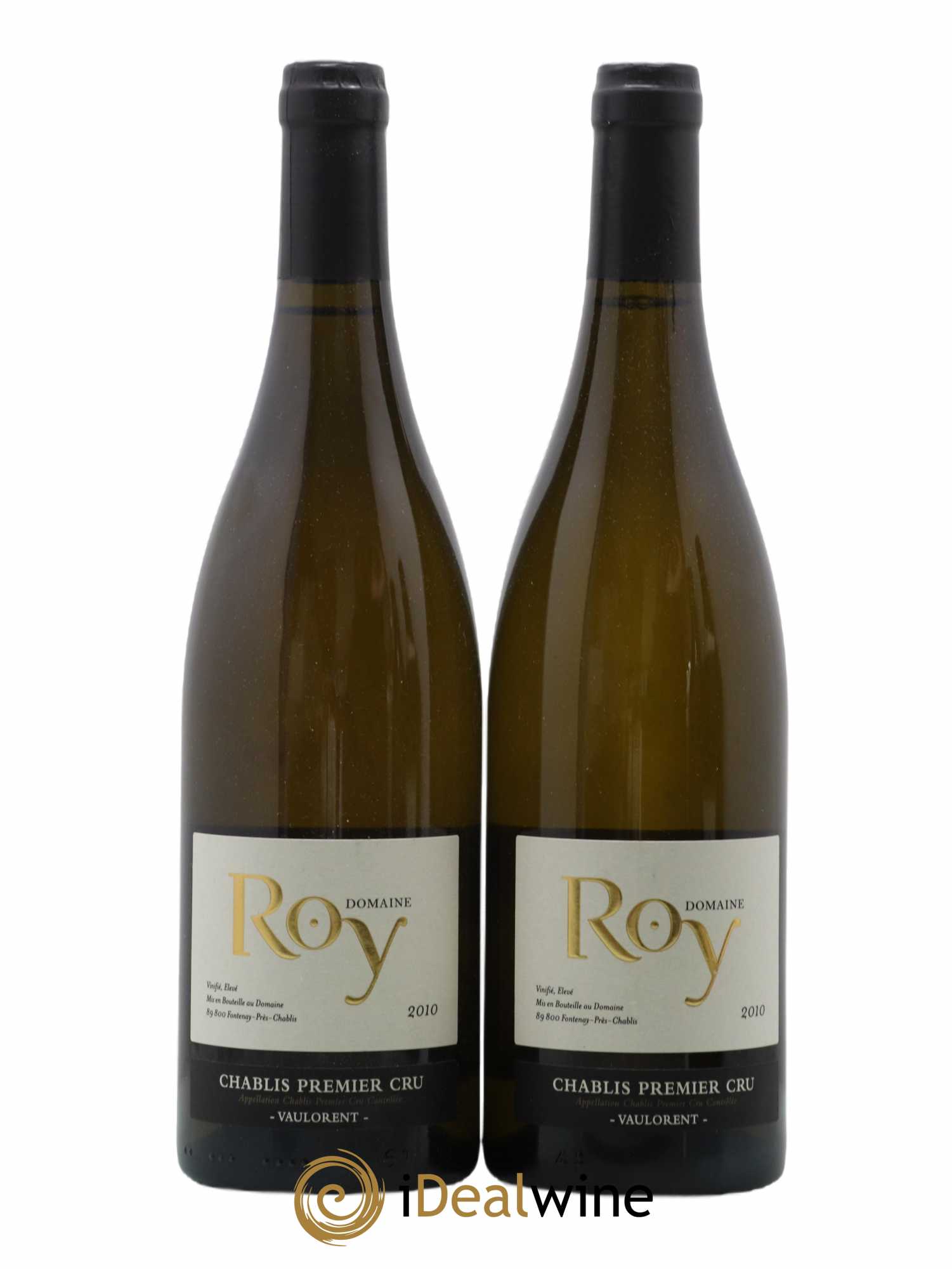 Chablis 1er Cru Vaulorent Domaine Roy 2010 - Lot de 2 bouteilles - 0