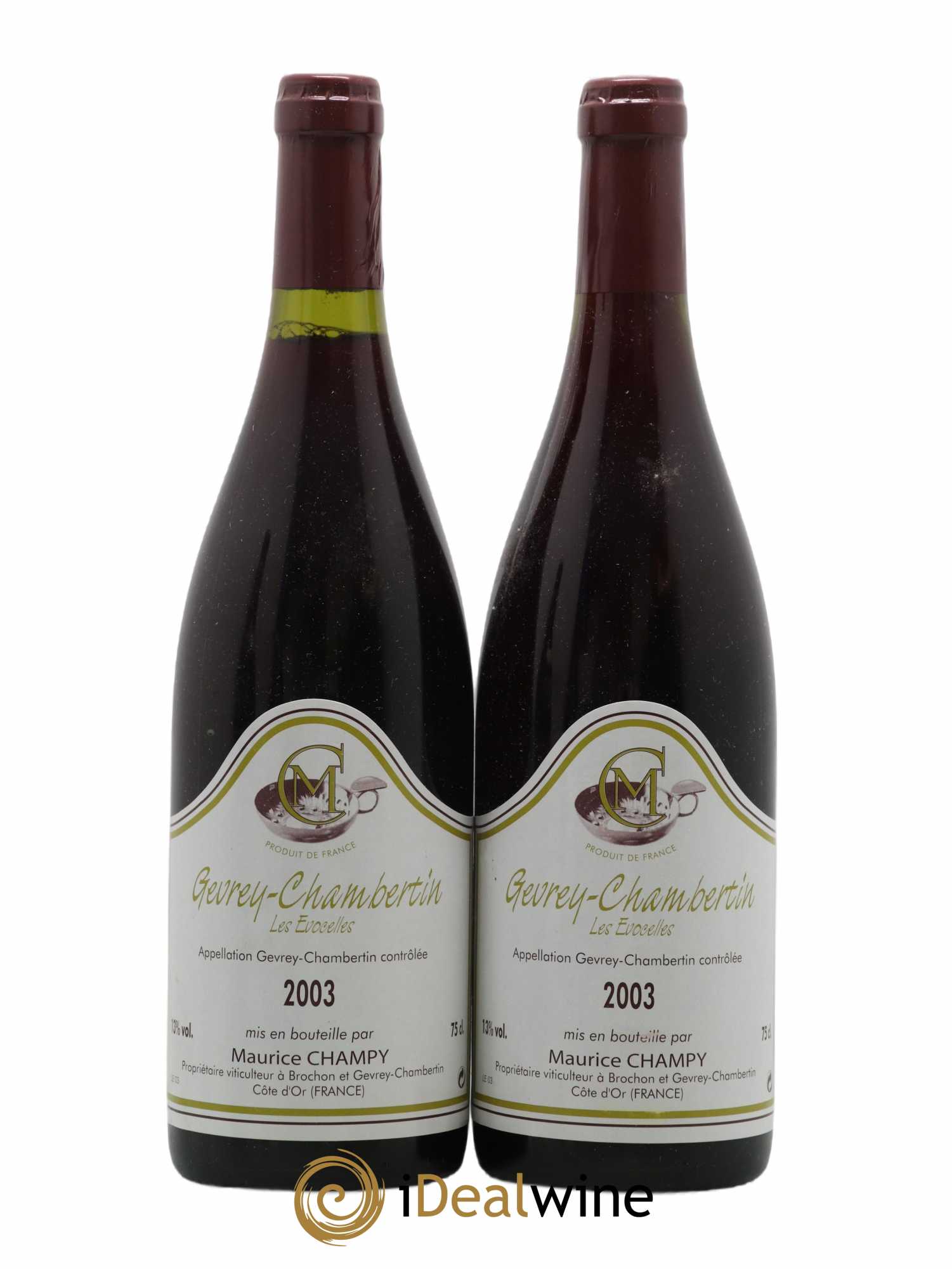 Gevrey-Chambertin Les Evocelles Maison Champy 2003 - Lot de 2 bouteilles - 0