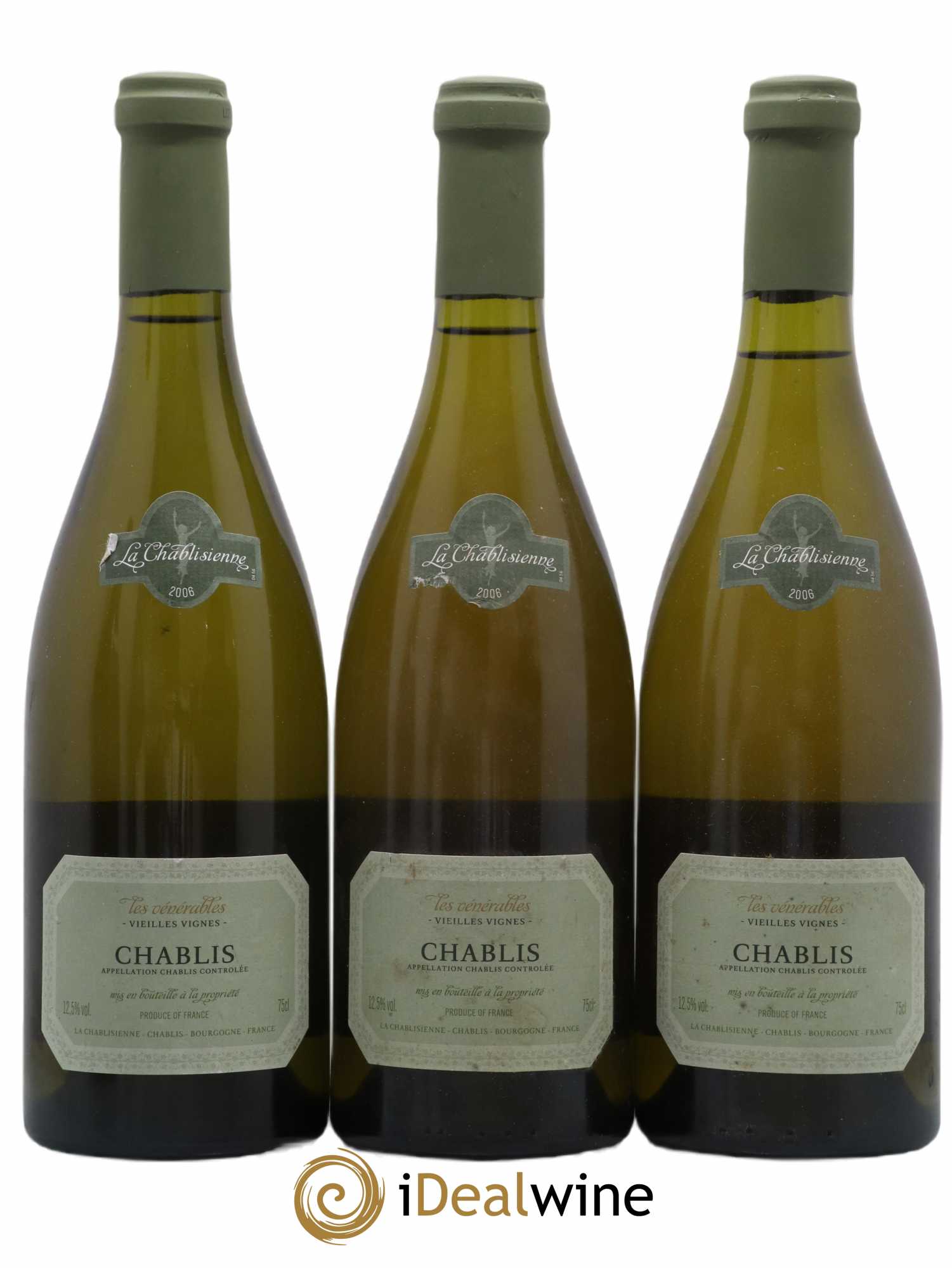 Chablis Les Vénérables La Chablisienne 2006 - Lot de 3 bouteilles - 0
