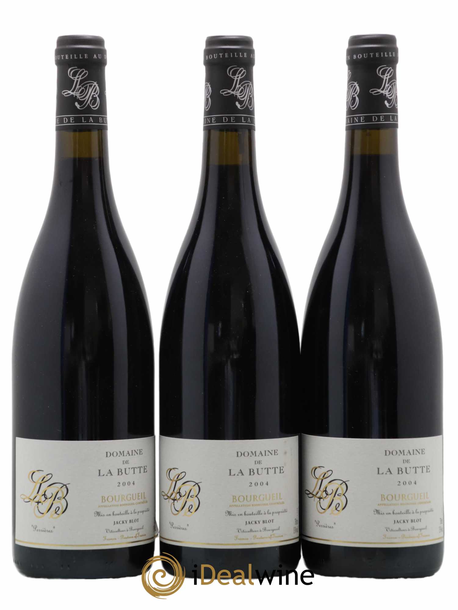 Bourgueil Perrières Domaine de La Butte - Jacky Blot 2004 - Lot de 3 bouteilles - 0