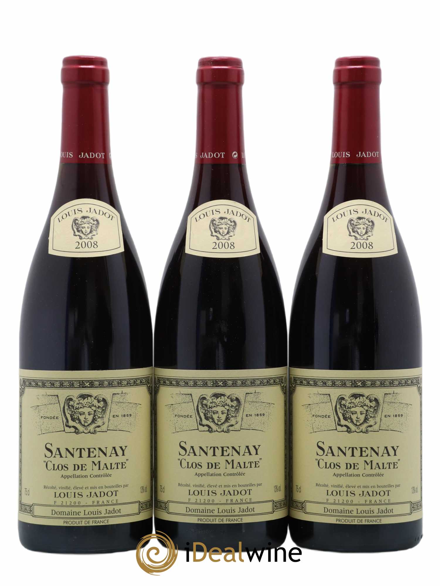 Santenay Clos de Malte Maison Louis Jadot 2008 - Lot de 3 bouteilles - 0