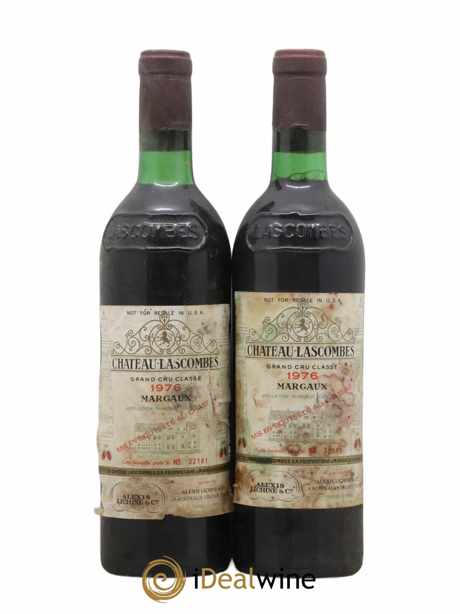 Château Lascombes 2ème Grand Cru Classé 1976 - Lot of 2 bottles - 0
