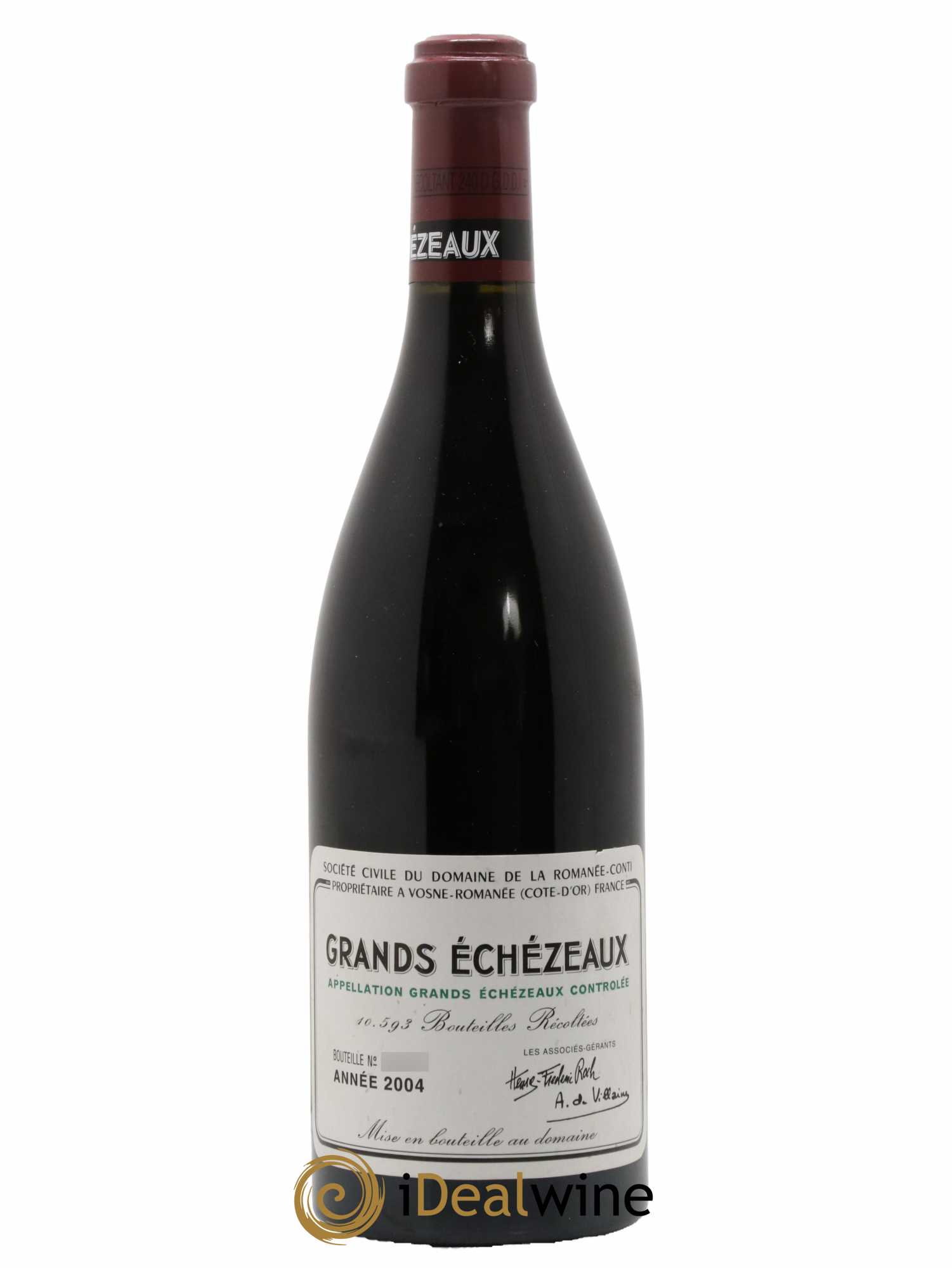 Grands-Echezeaux Grand Cru Domaine de la Romanée-Conti 2004 - Lot de 1 bouteille - 0