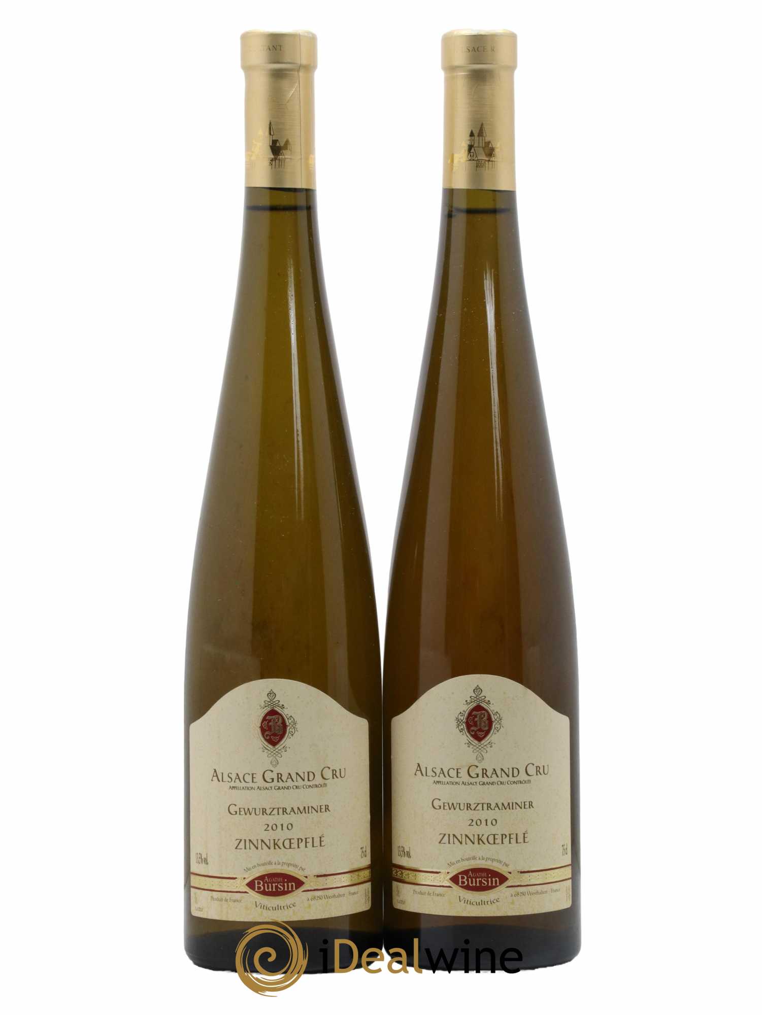 Gewurztraminer Grand Cru Zinnkoepfle Agathe Burstin 2010 - Lot de 2 bouteilles - 0