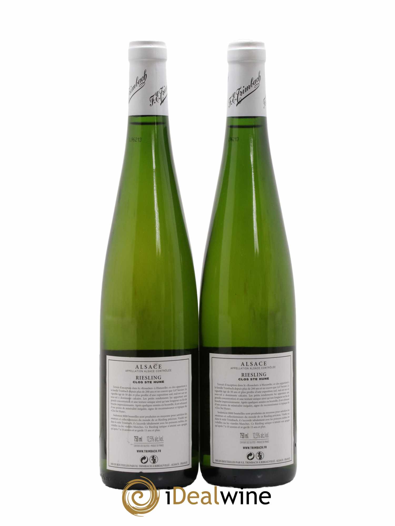 Alsace Riesling Clos Sainte-Hune Trimbach (Domaine) 2012 - Lot de 2 bouteilles - 1