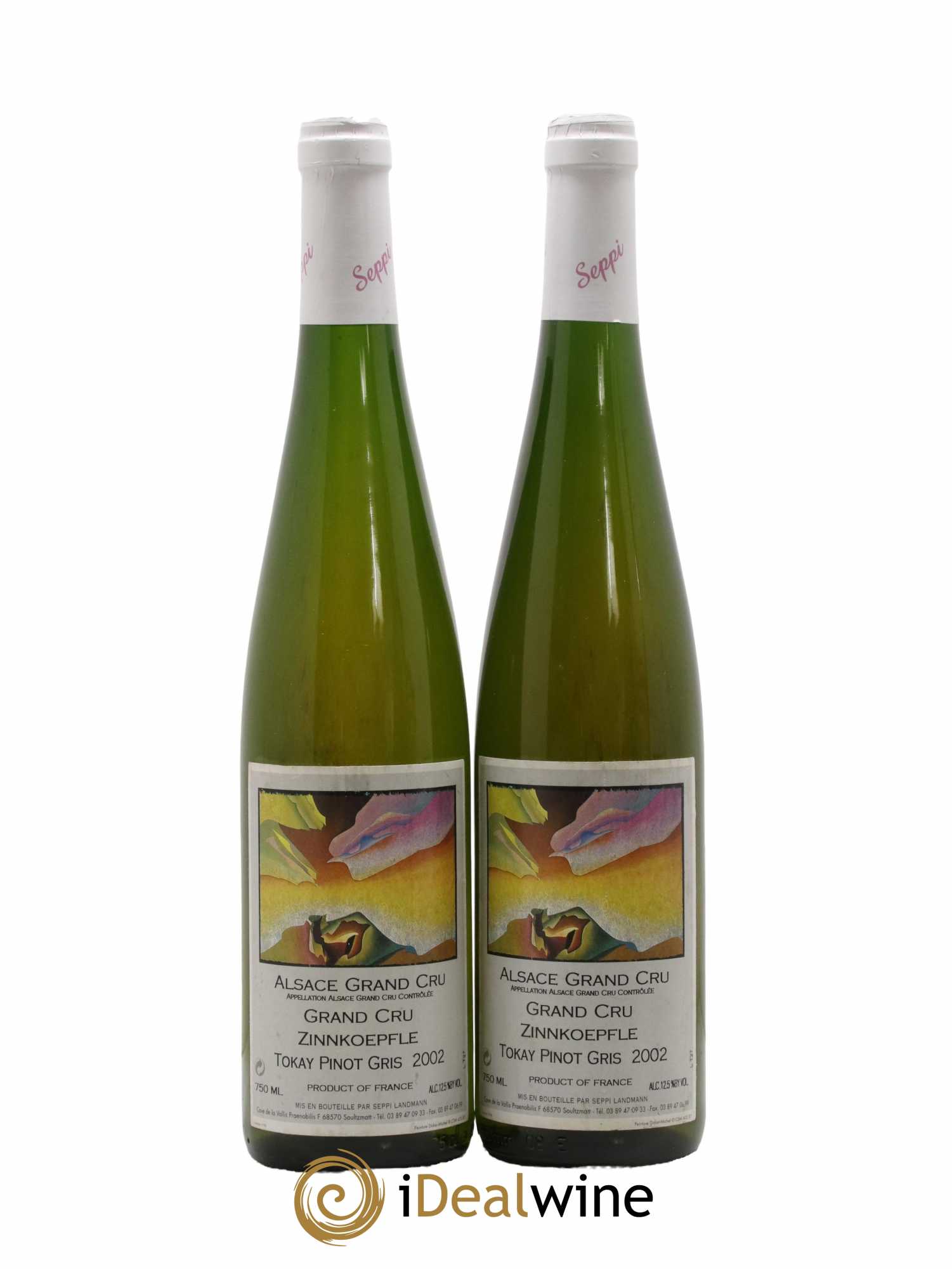 Alsace Pinot Gris Grand Cru Zinnkoepfle Seppi Landmann 2002 - Lot de 2 bouteilles - 0