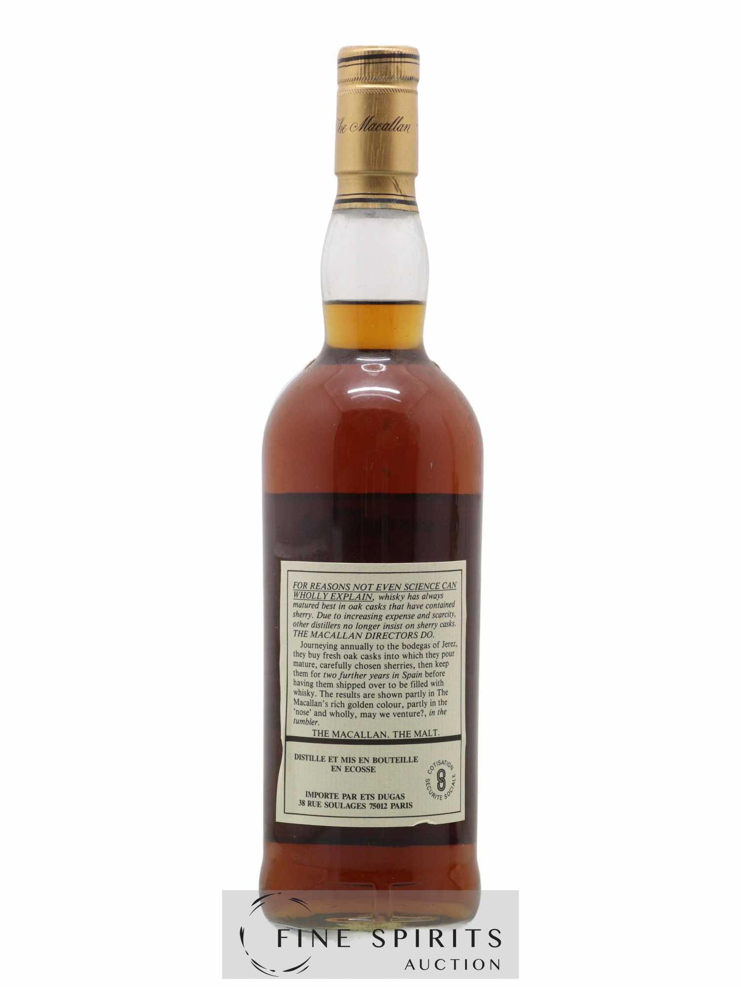 Macallan (The) 18 years 1969 Of. Sherry Wood Matured - bottled 1987 - Lot of 1 bottle - 2