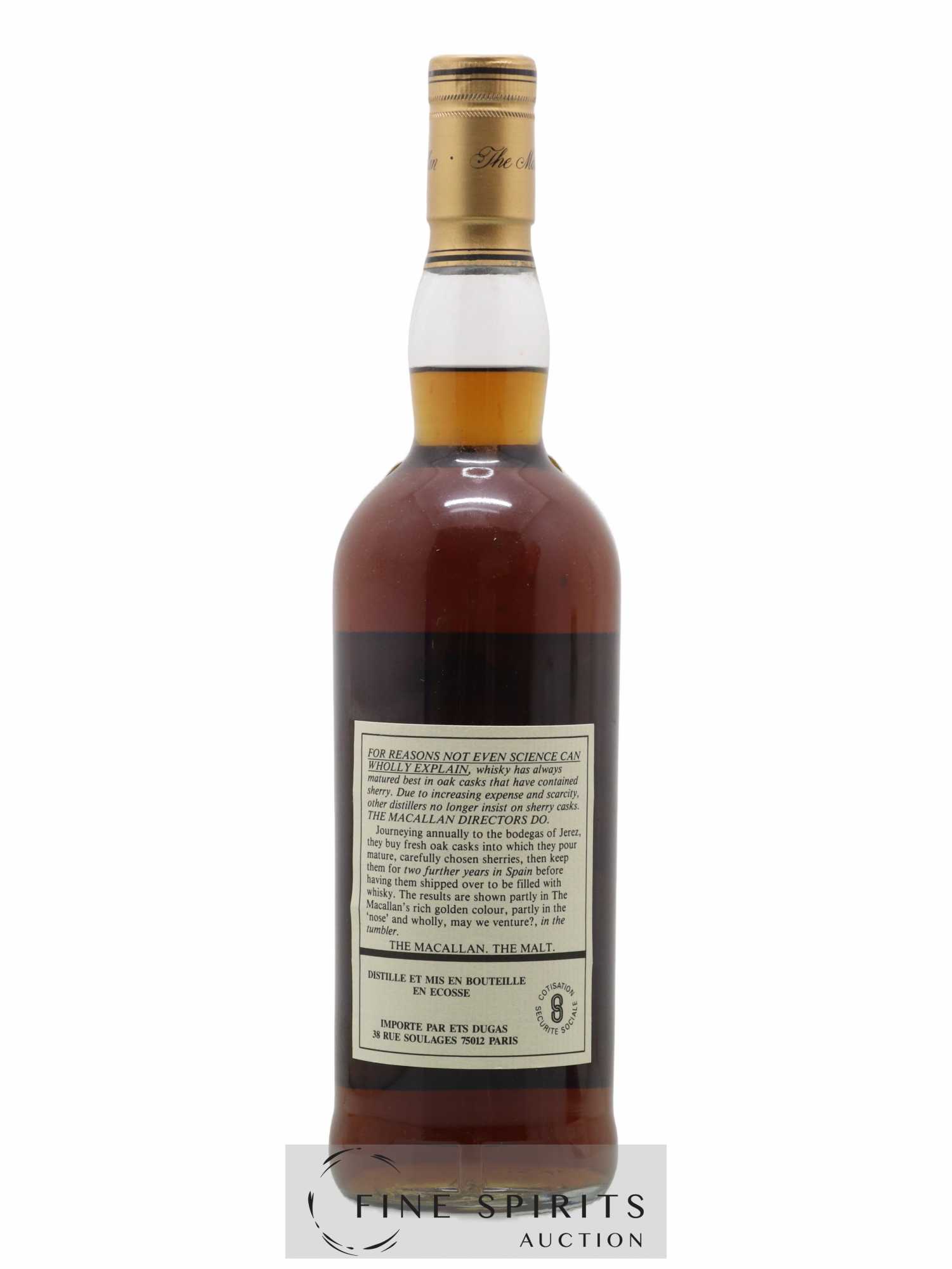 Macallan (The) 18 years 1969 Of. Sherry Wood Matured - bottled 1987 - Lot of 1 bottle - 2