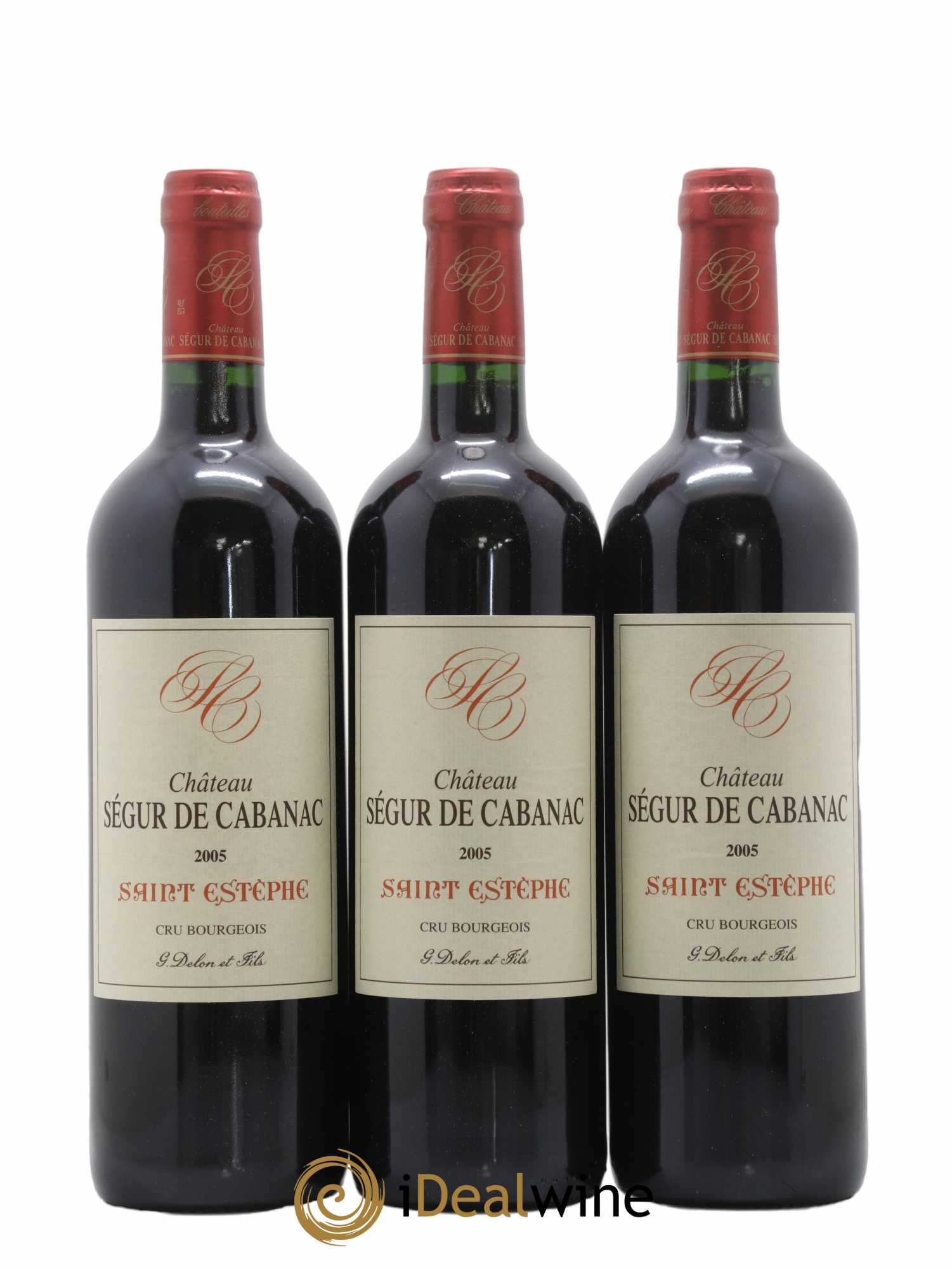 Château Ségur de Cabanac Cru Bourgeois 2005 - Lot of 12 bottles - 1