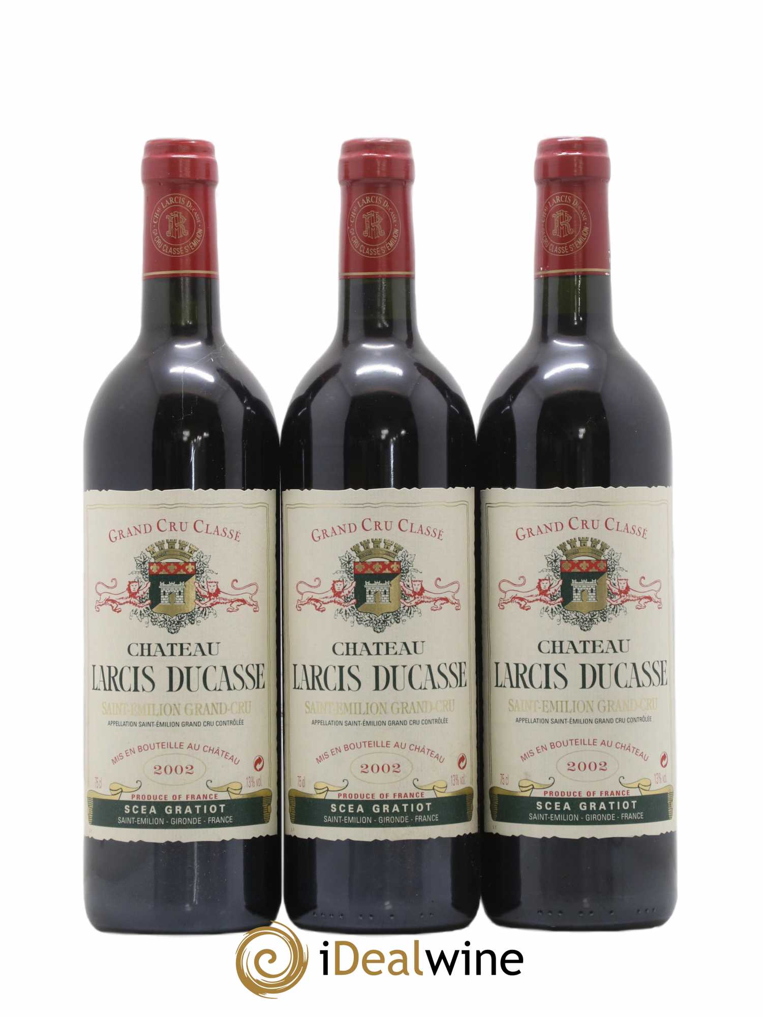 Château Larcis Ducasse 1er Grand Cru Classé B 2002 - Lot de 12 bouteilles - 2