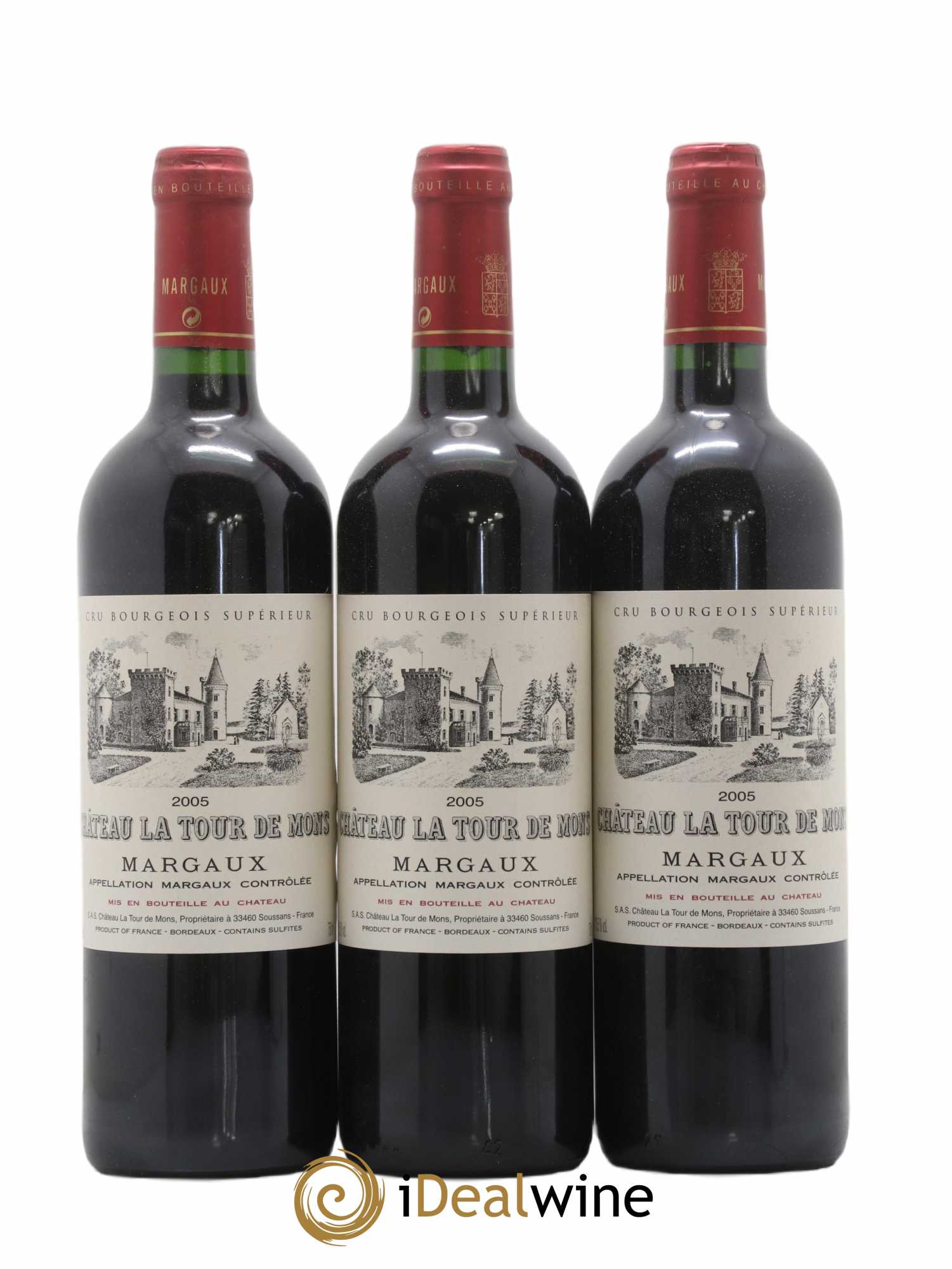 Château la Tour de Mons Cru Bourgeois 2005 - Lot de 12 bouteilles - 1