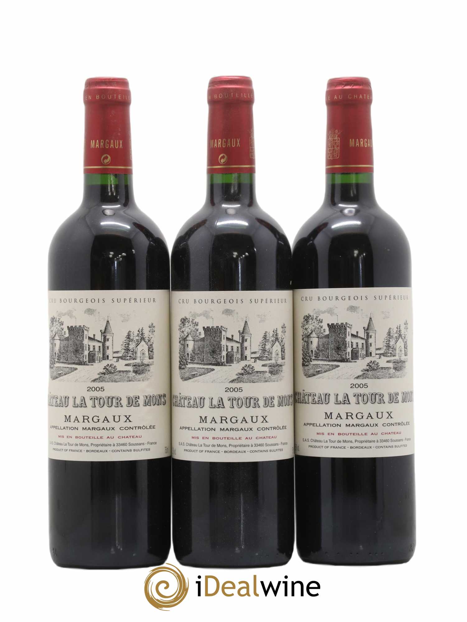 Château la Tour de Mons Cru Bourgeois 2005 - Lot de 12 bouteilles - 2