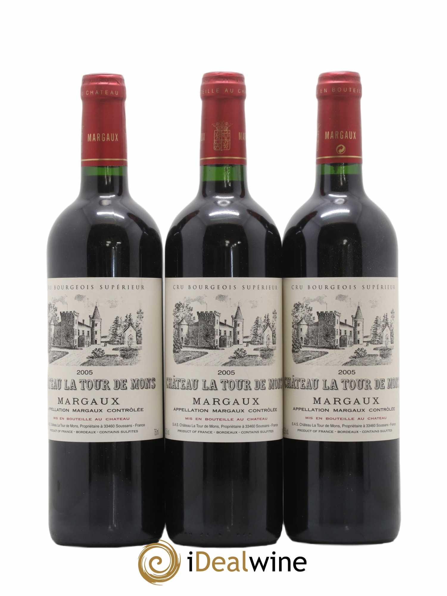 Château la Tour de Mons Cru Bourgeois 2005 - Lot de 12 bouteilles - 3