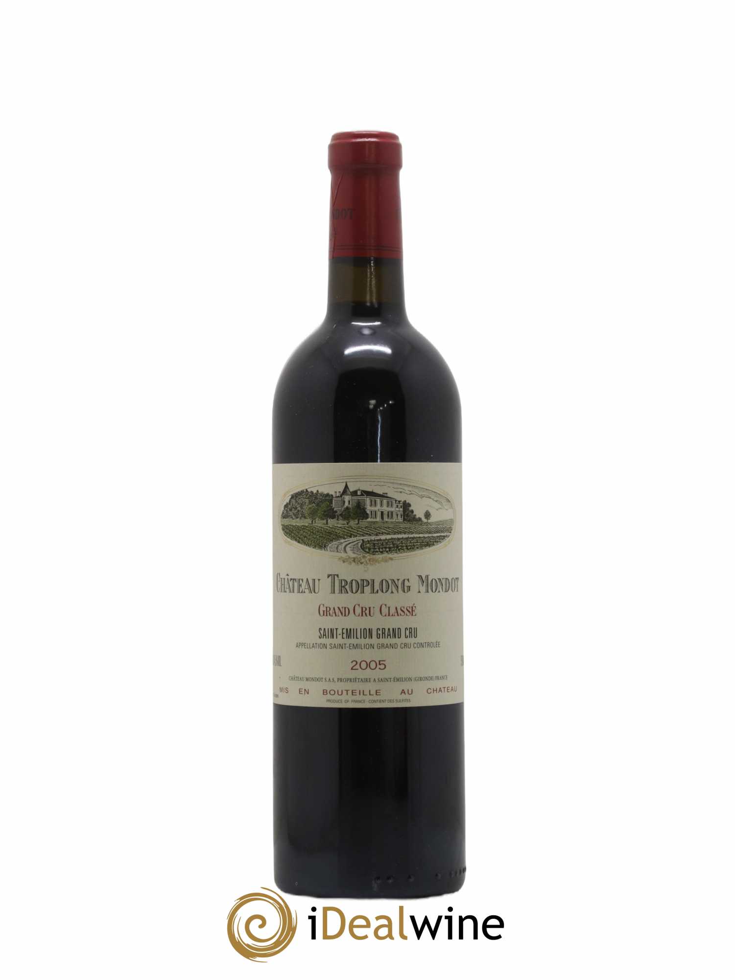 Château Troplong Mondot 1er Grand Cru Classé B 2005 - Lot de 1 bouteille - 0