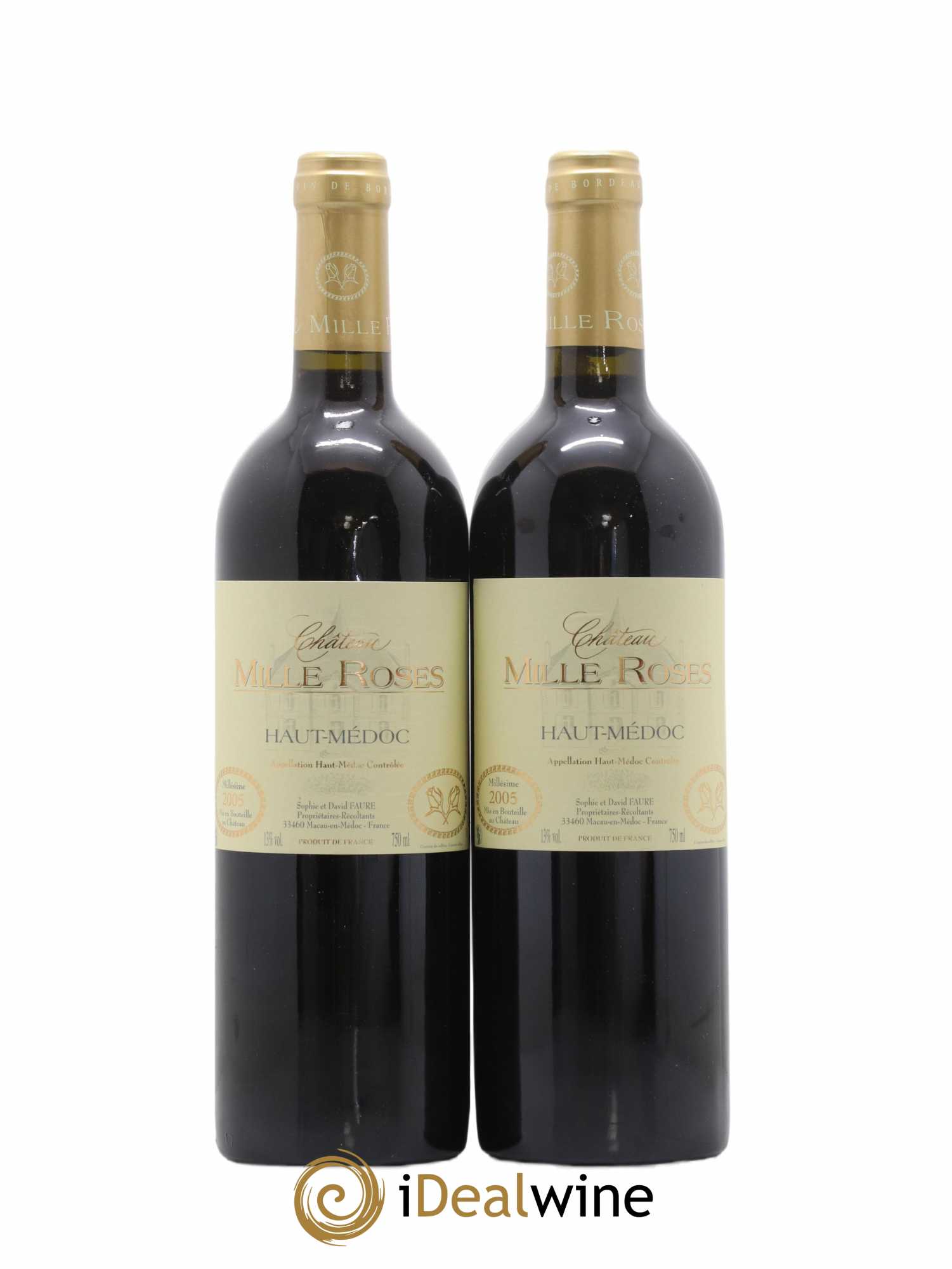 Château Mille Roses 2005 - Lotto di 2 bottiglie - 0