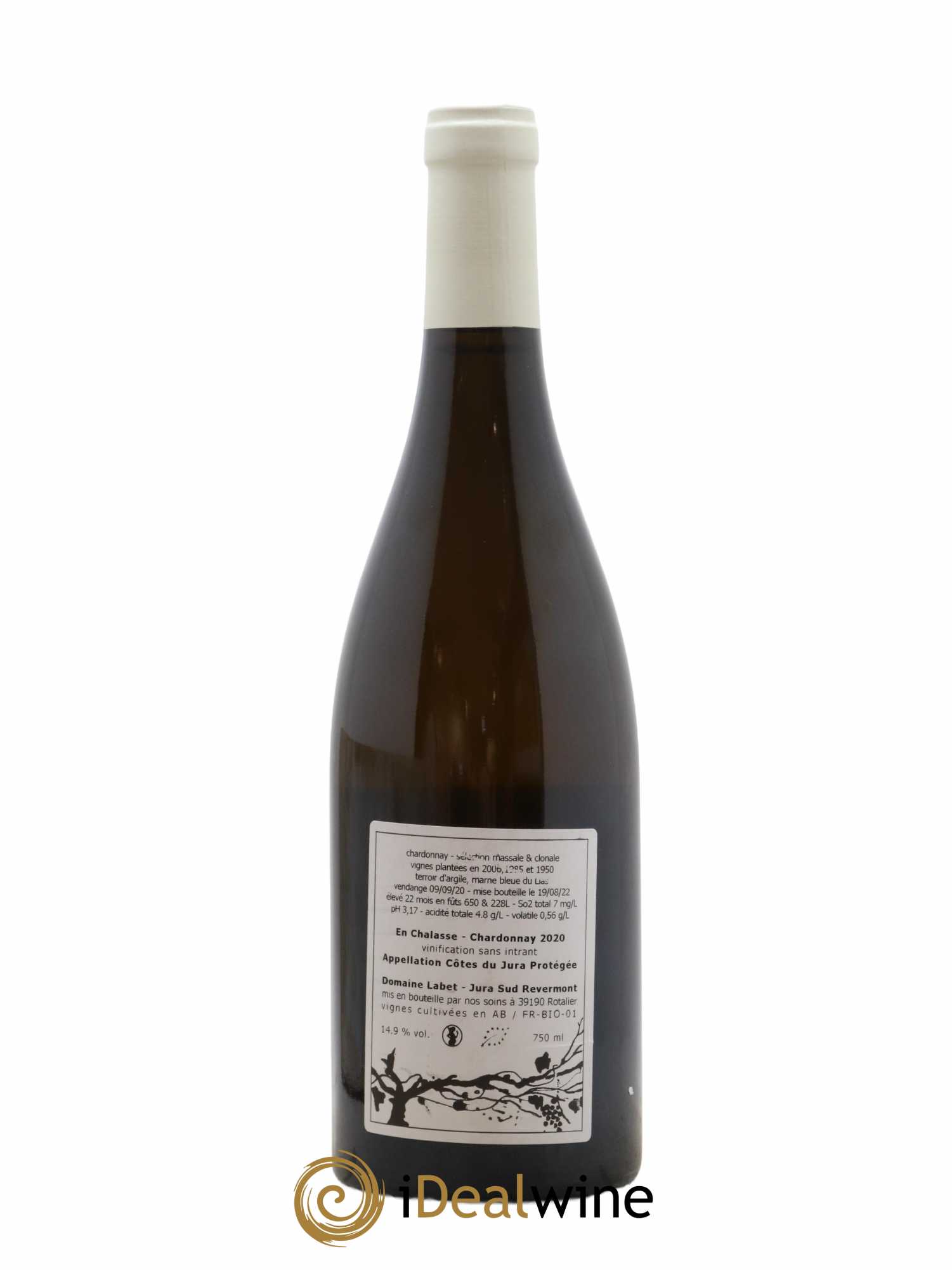Côtes du Jura Chardonnay En Chalasse Romain - Julien - Charline Labet 2020 - Lot de 1 bouteille - 1