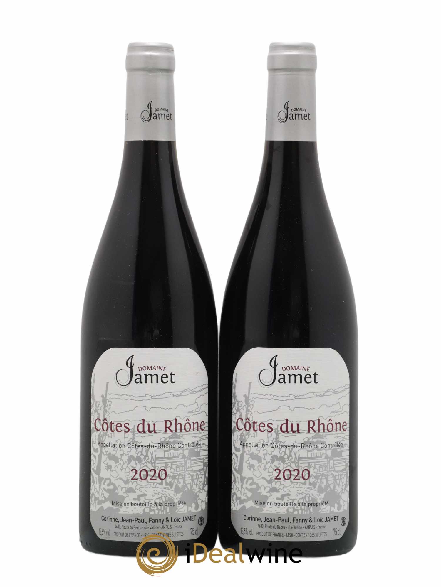 Côtes-du-Rhône Jamet (Domaine) 2020 - Lot de 2 bouteilles - 0