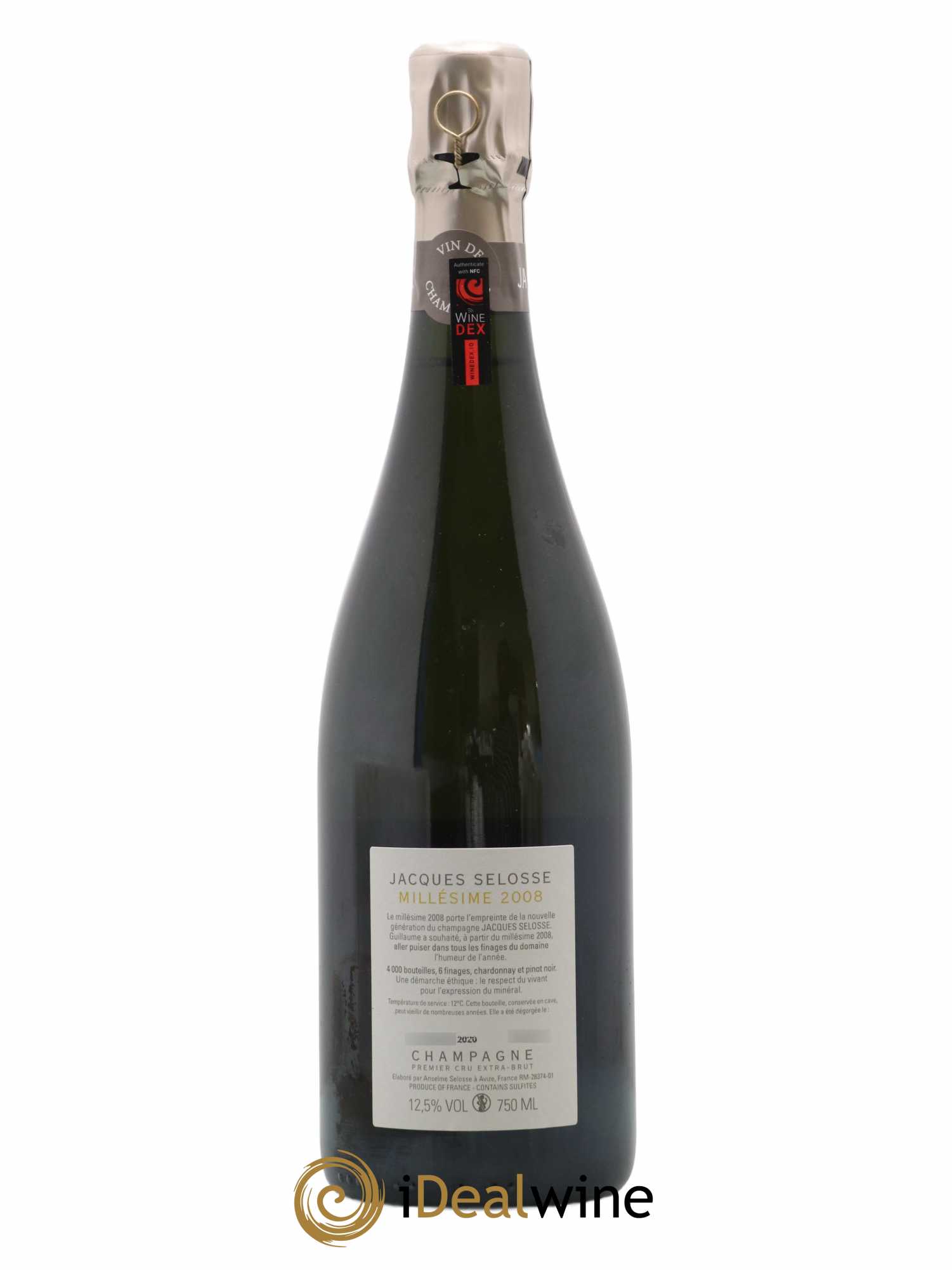 1er Cru Millésimé Extra-Brut Jacques Selosse 2008 - Lot of 1 bottle - 1