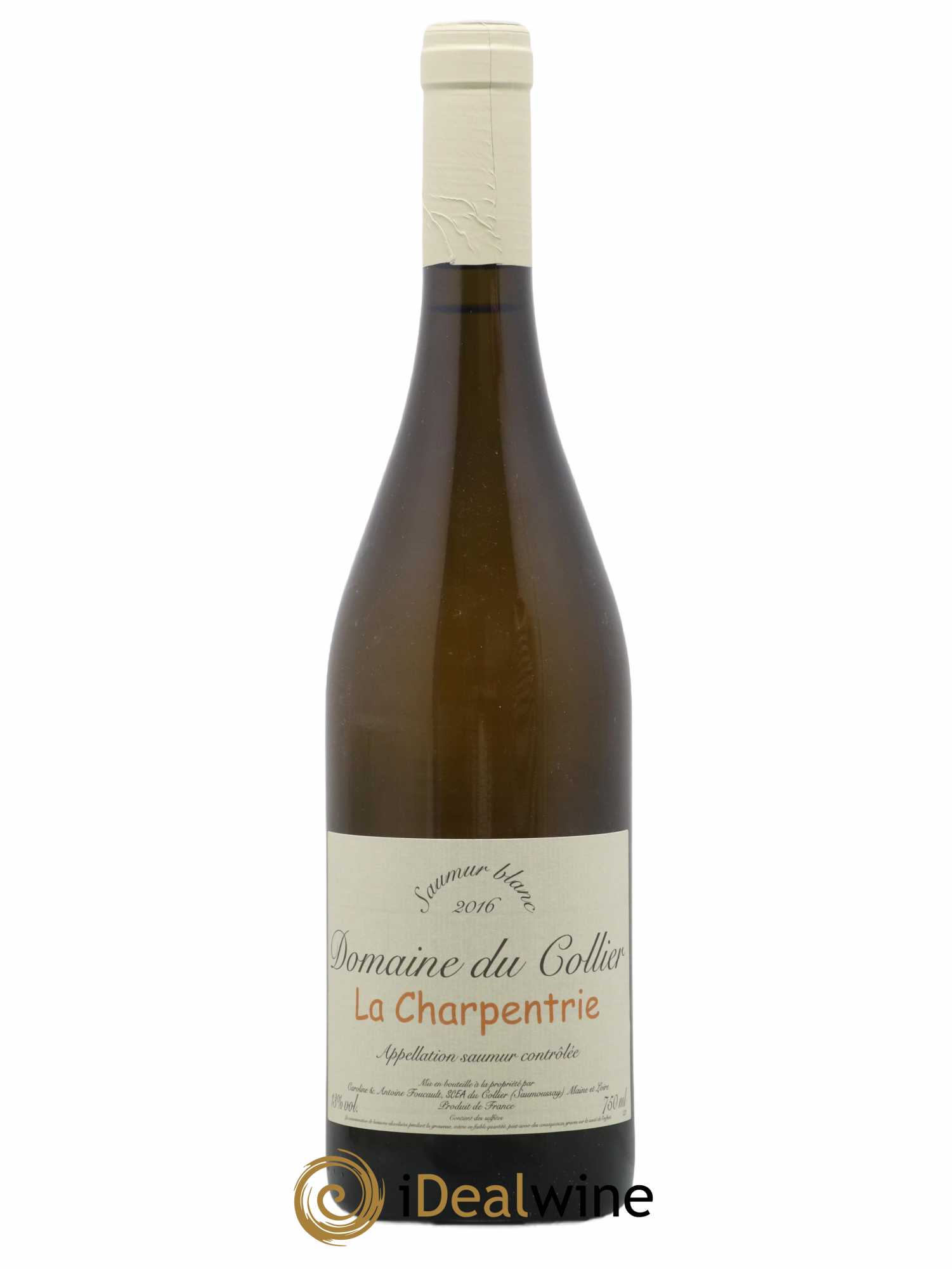 Saumur La Charpentrie Domaine du Collier 2016 - Lot de 1 bouteille - 0
