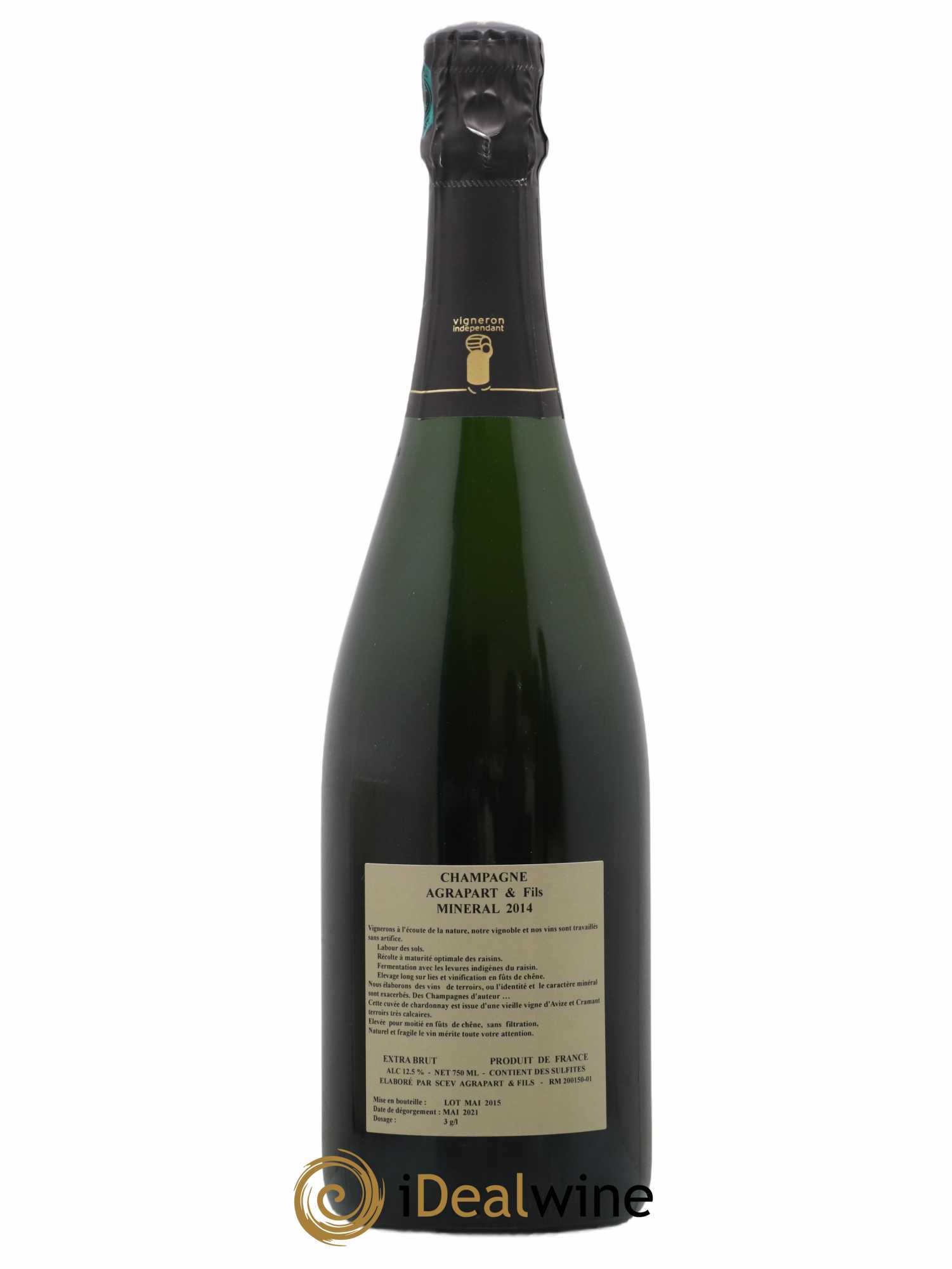 Minéral Blanc de Blancs Extra-Brut Agrapart & Fils 2014 - Lot de 1 bouteille - 1