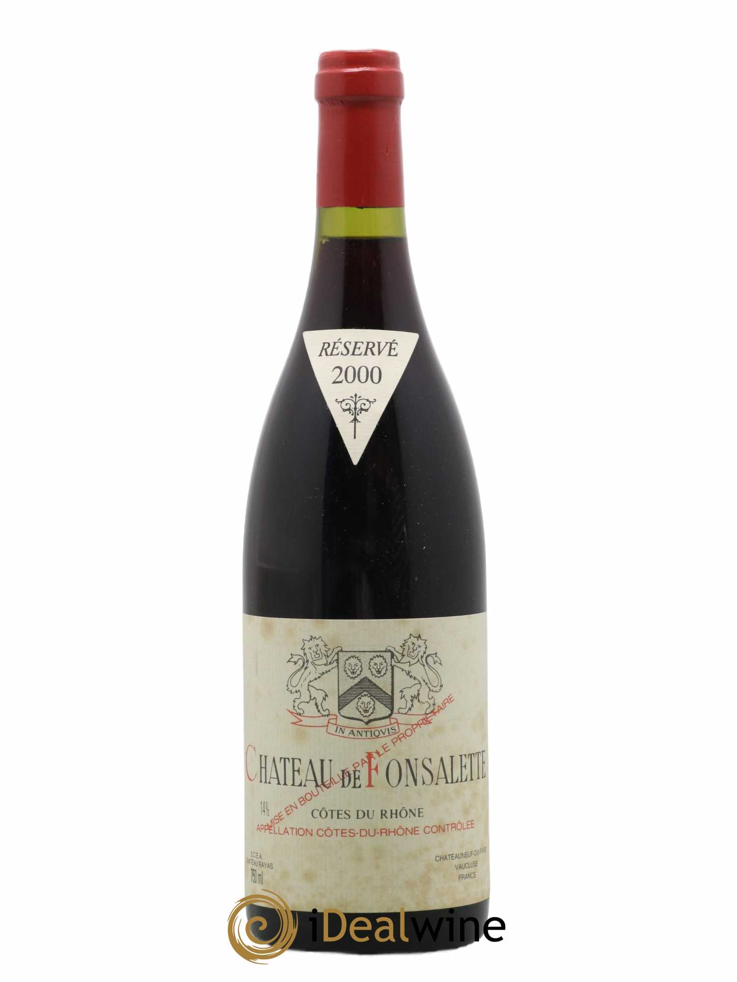 Côtes-du-Rhône Château de Fonsalette Emmanuel Reynaud 2000 - Lot de 1 bouteille - 1