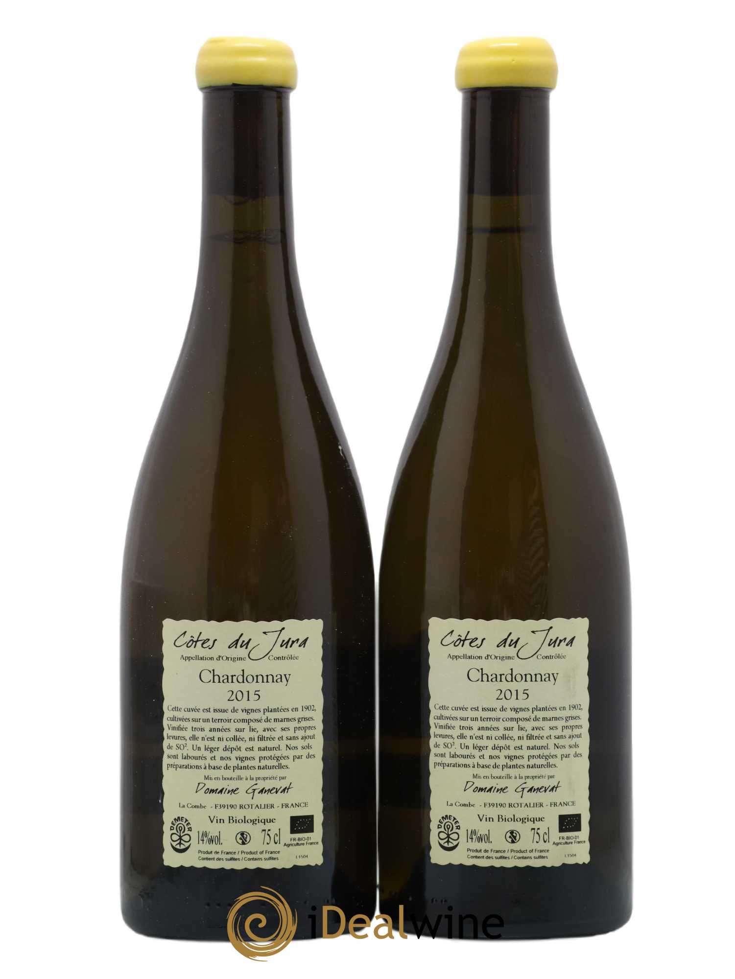 Côtes du Jura Les Chalasses Vieilles Vignes Jean-François Ganevat (Domaine) 2015 - Lot de 2 bouteilles - 1