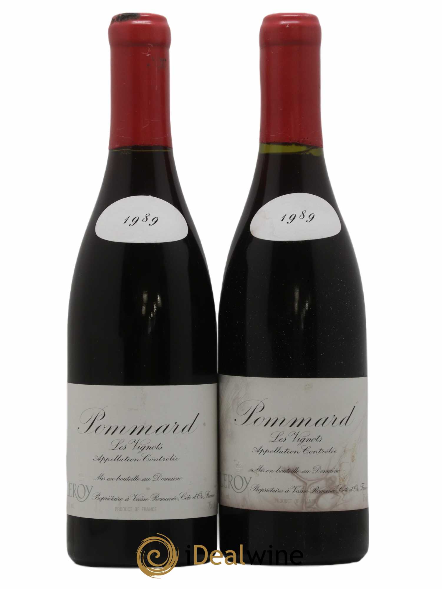 Pommard Les Vignots Leroy (Domaine) 1989 - Lot de 2 bouteilles - 0
