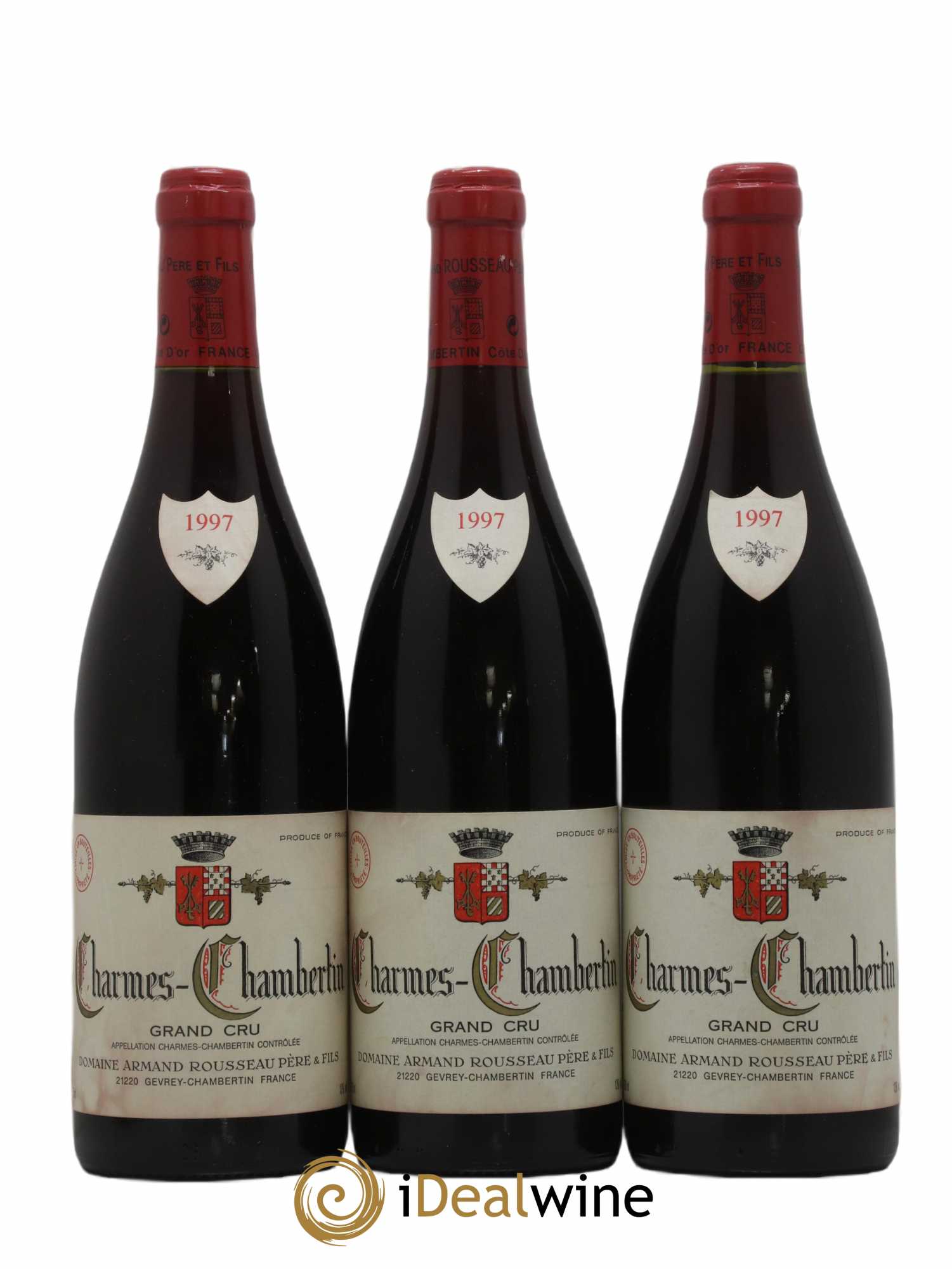 Charmes-Chambertin Grand Cru Armand Rousseau (Domaine) 1997 - Lot de 3 bouteilles - 0
