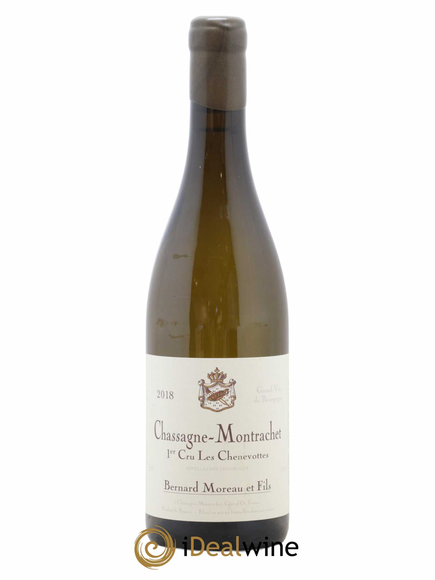 Chassagne-Montrachet 1er Cru Les Chenevottes Bernard Moreau et Fils (Domaine) 2018 - Lot de 1 bouteille - 0