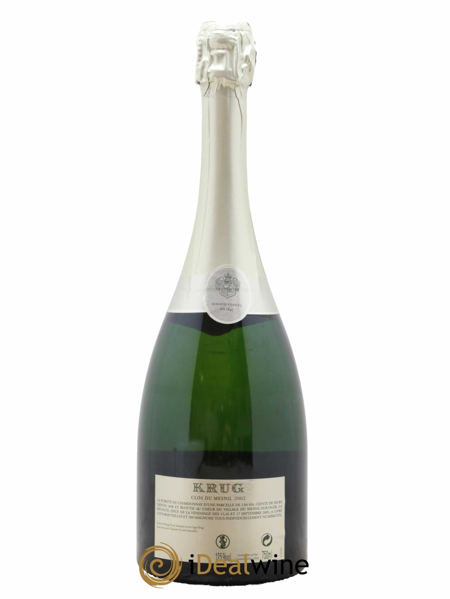 Clos du Mesnil Krug 2002 - Lot of 1 bottle - 2