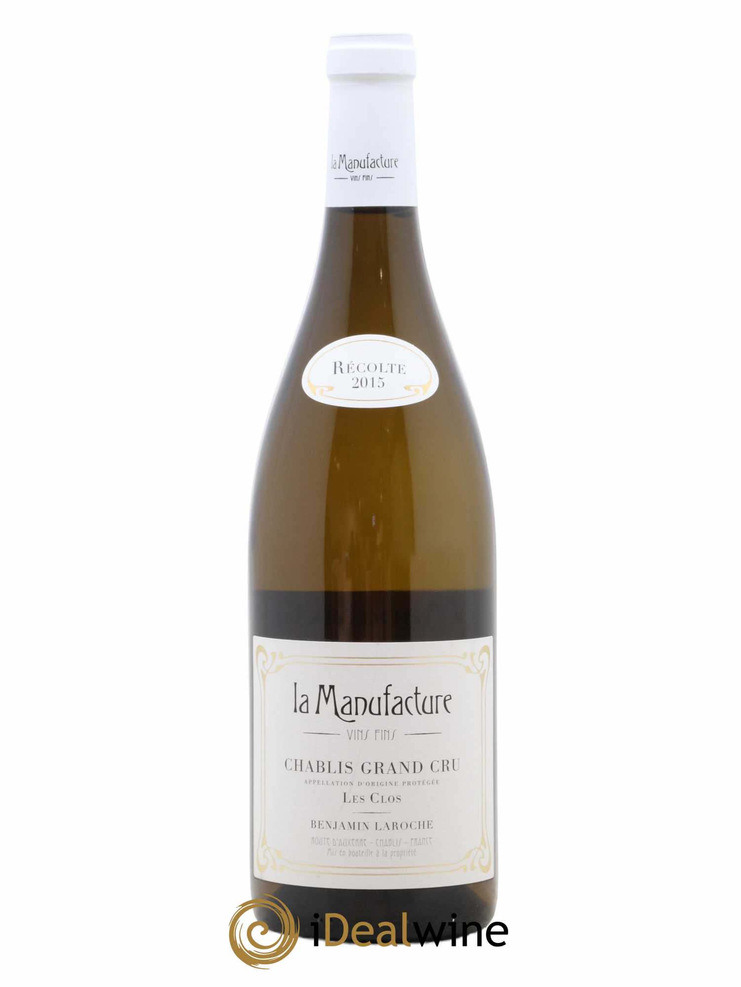 Chablis Grand Cru Les Clos Domaine Laroche 2015 - Lot de 1 bouteille - 0