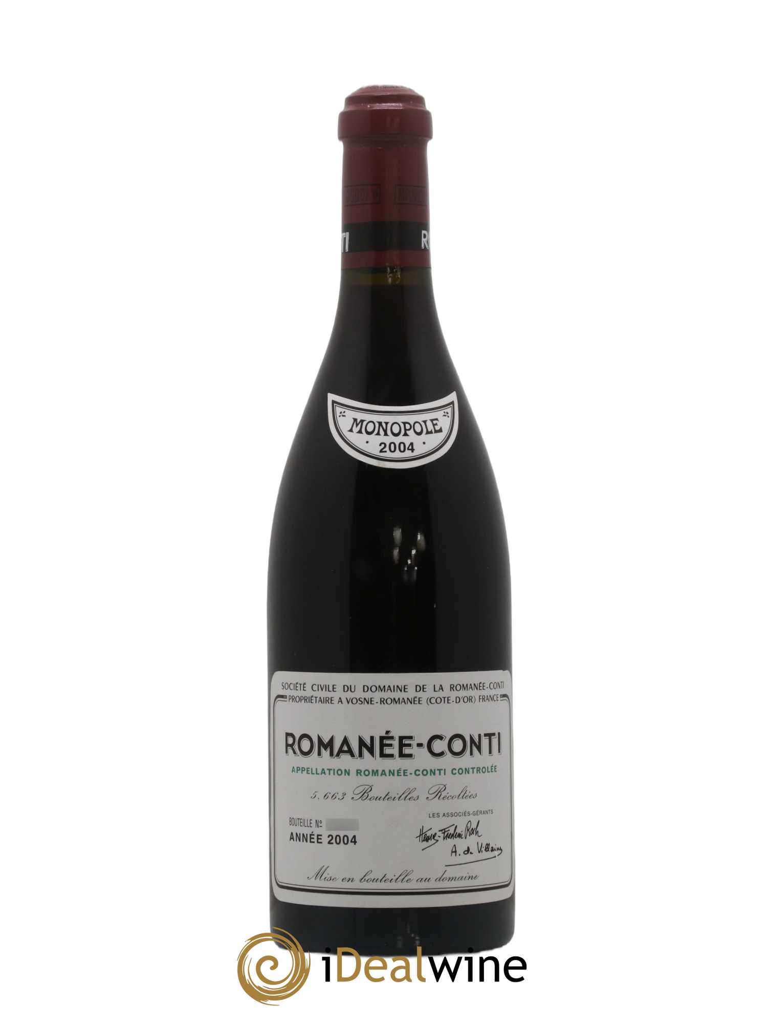 Romanée-Conti Grand Cru Domaine de la Romanée-Conti 2004 - Lot de 1 bouteille - 0