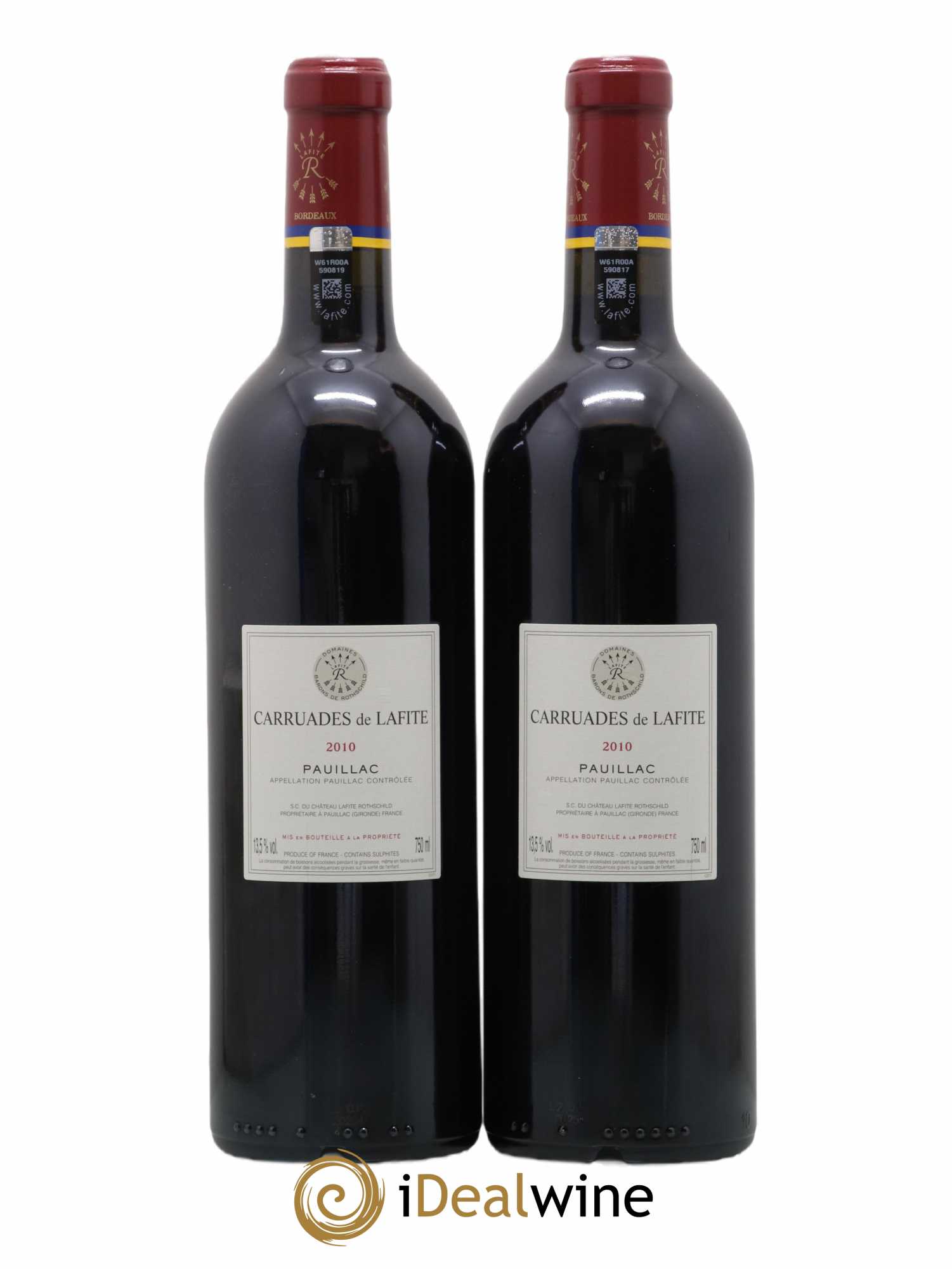 Carruades de Lafite Rothschild Second Vin 2010 - Lot de 2 bouteilles - 1
