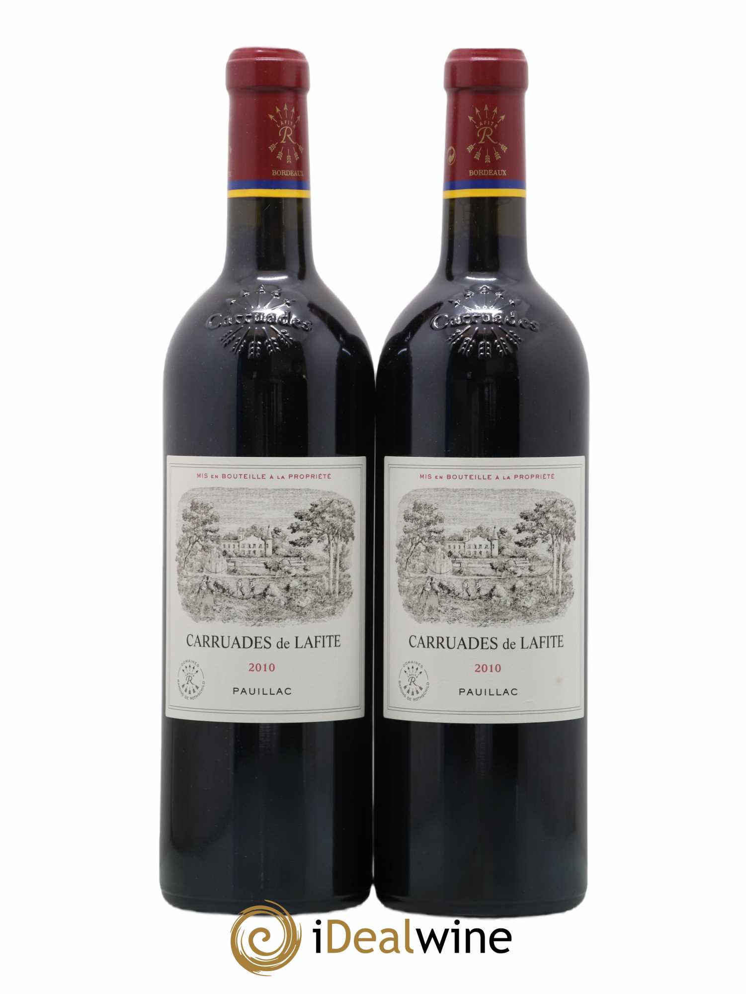 Carruades de Lafite Rothschild Second Vin 2010 - Lot de 2 bouteilles - 0
