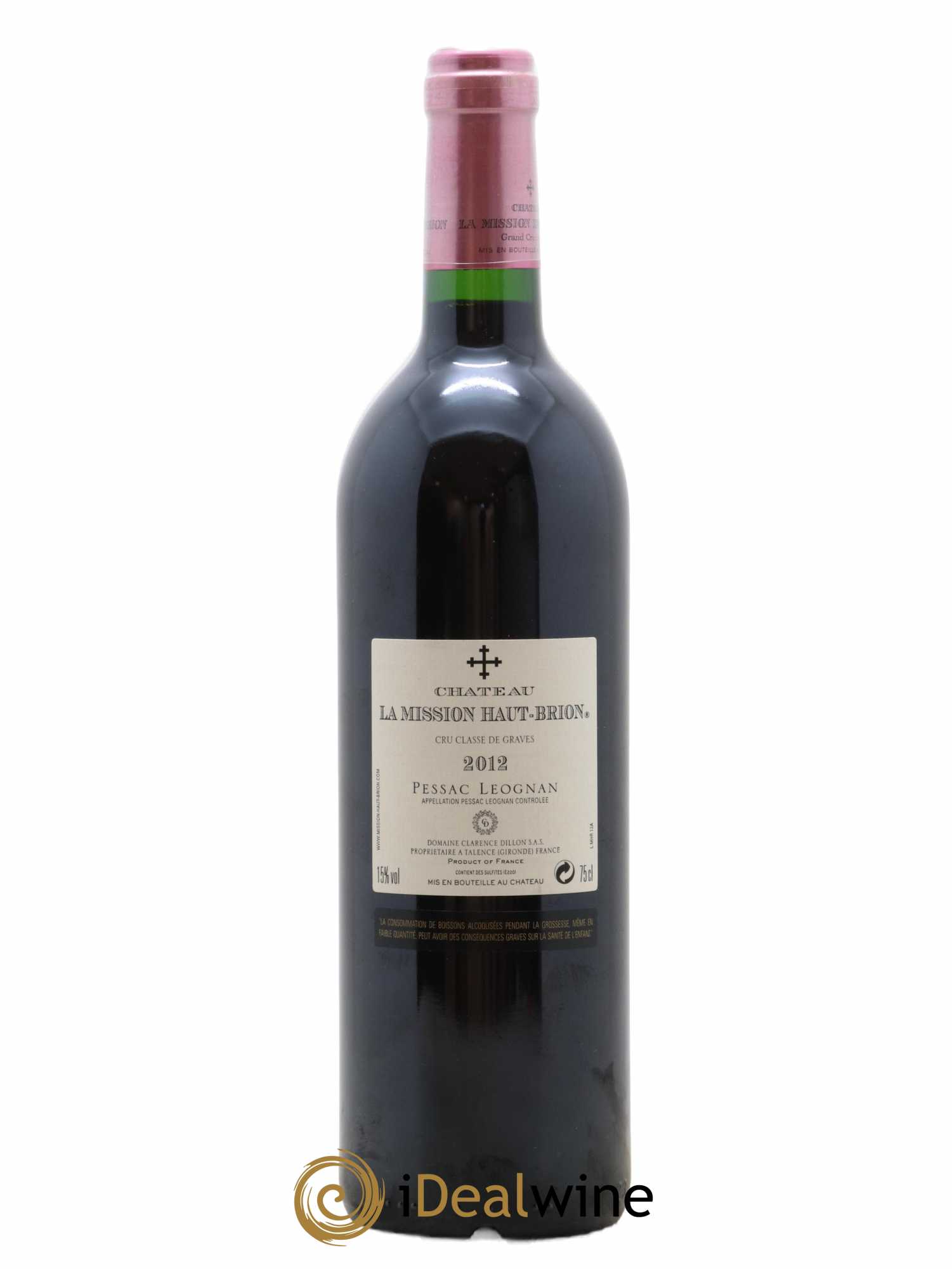 Château la Mission Haut-Brion Cru Classé de Graves 2012 - Lot de 1 bouteille - 1