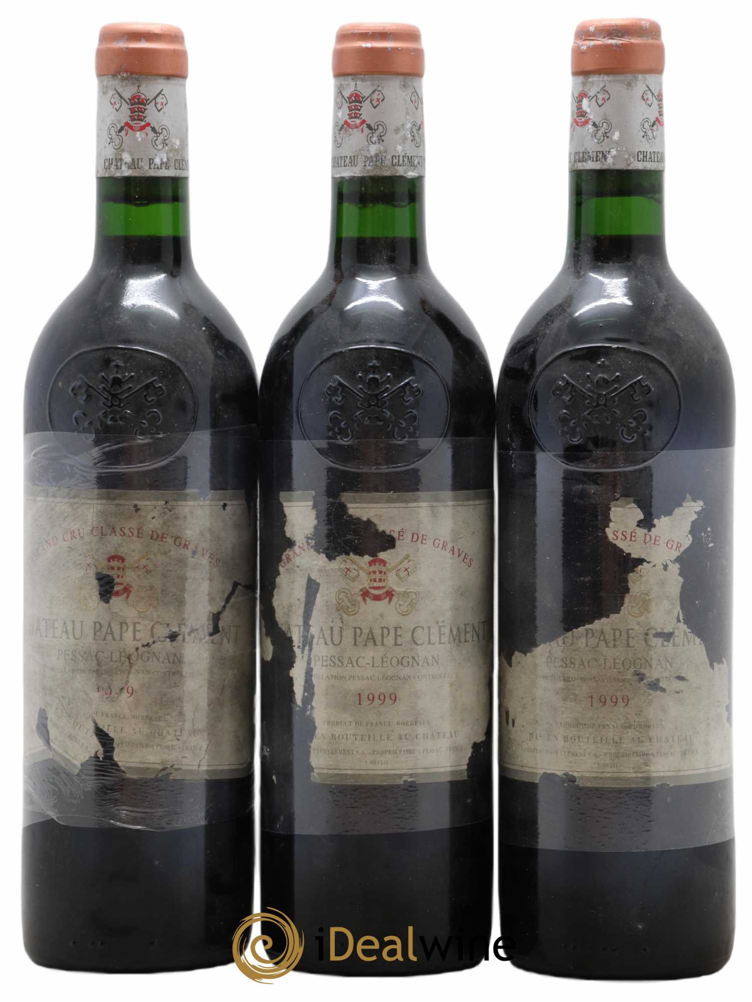 Château Pape Clément Cru Classé de Graves 1999 - Lot de 3 bouteilles - 0
