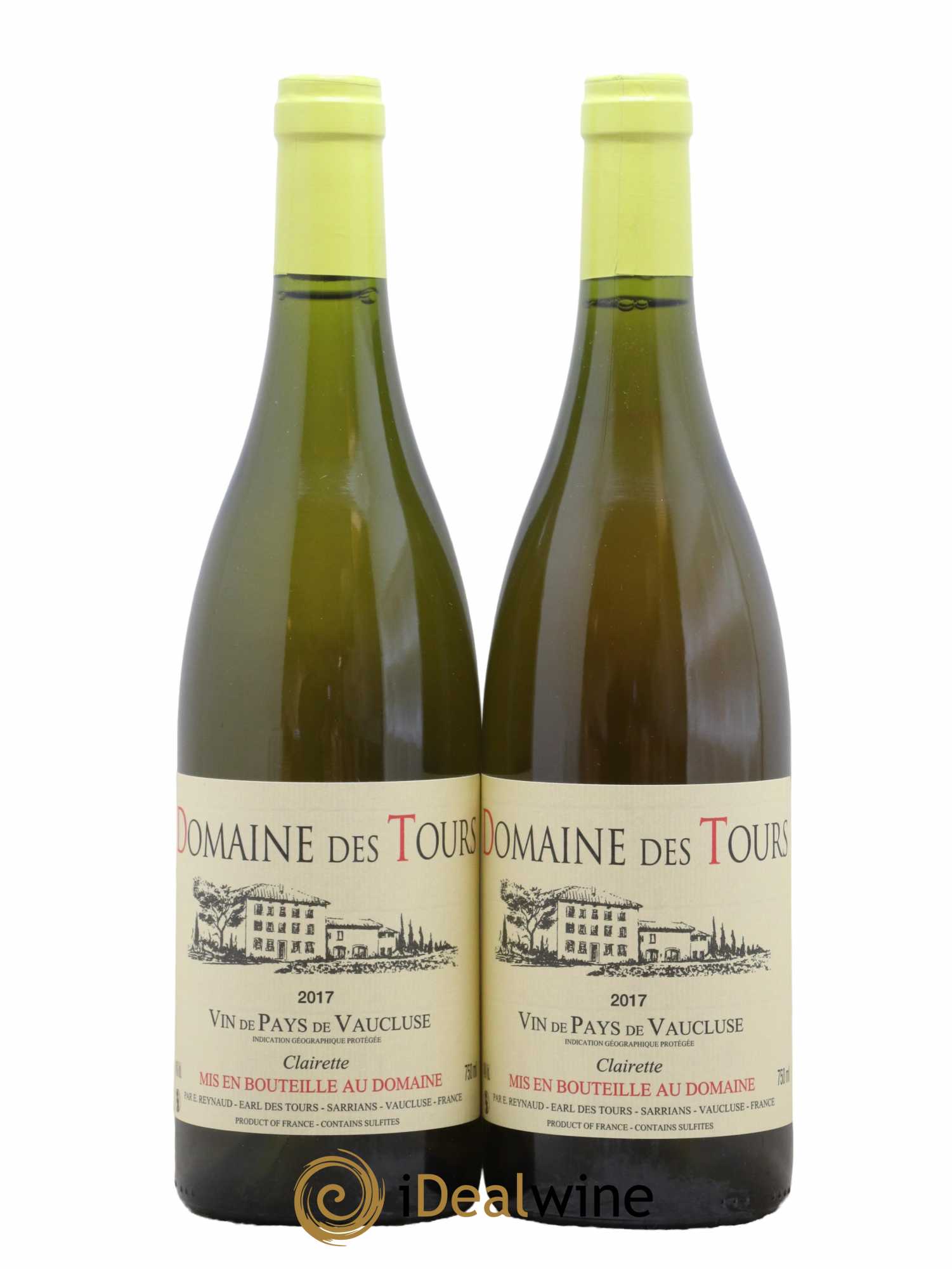 Vaucluse (Vin de Pays de Vaucluse) Domaine des Tours Emmanuel Reynaud Clairette 2017 - Lot de 2 bouteilles - 0