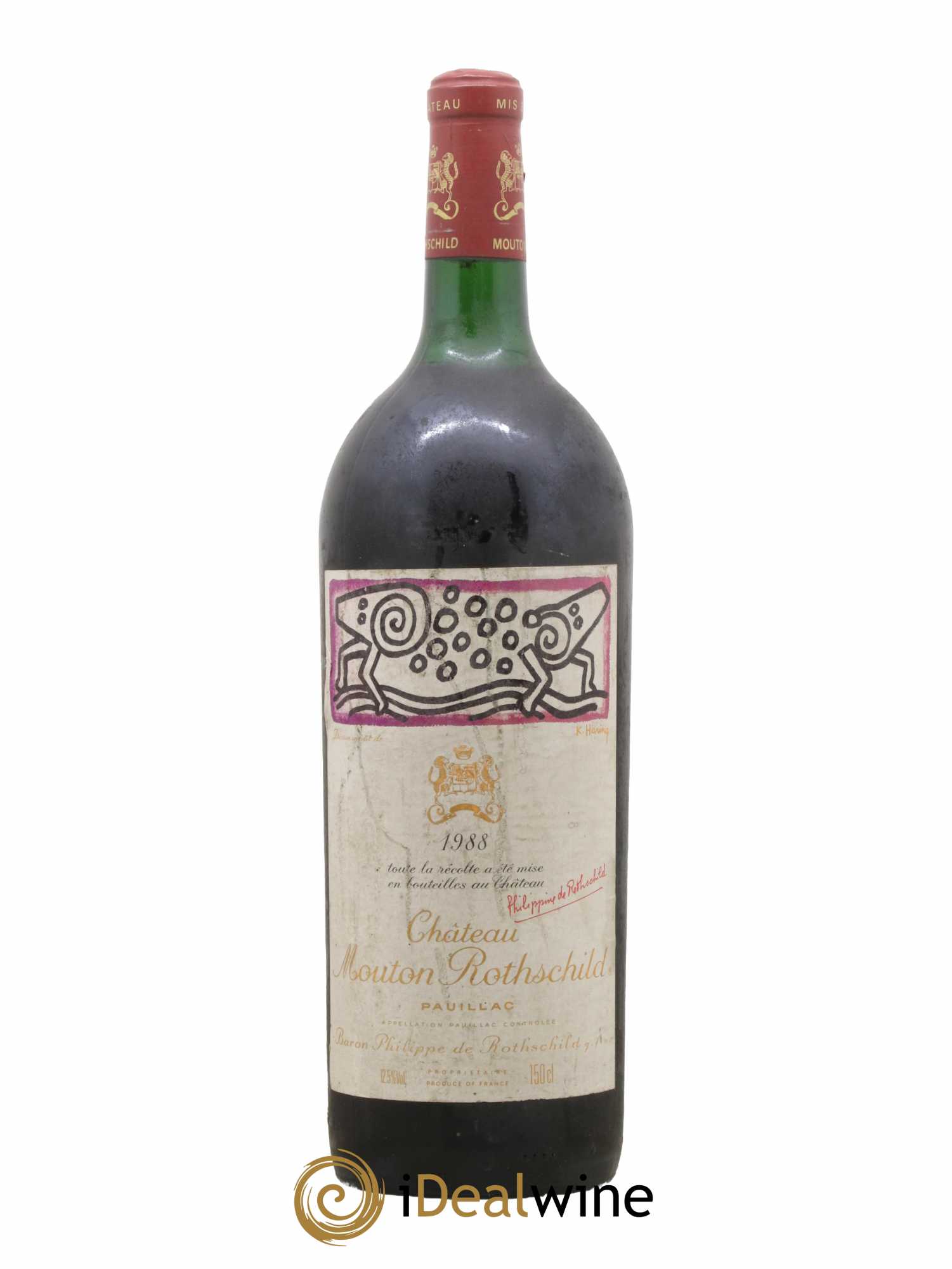 Château Mouton Rothschild 1er Grand Cru Classé 1988 - Lot de 1 magnum - 0