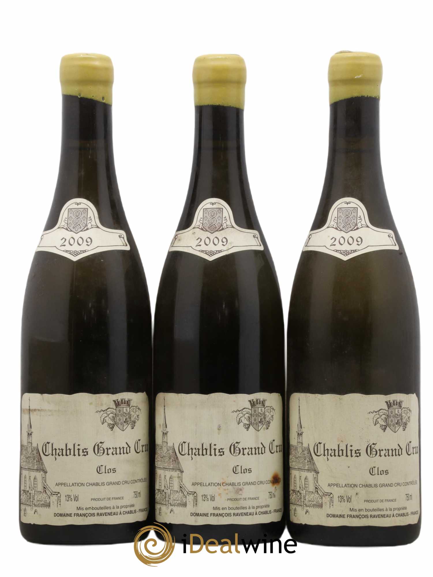 Chablis Grand Cru Clos Raveneau (Domaine) 2009 - Lot de 3 bouteilles - 0