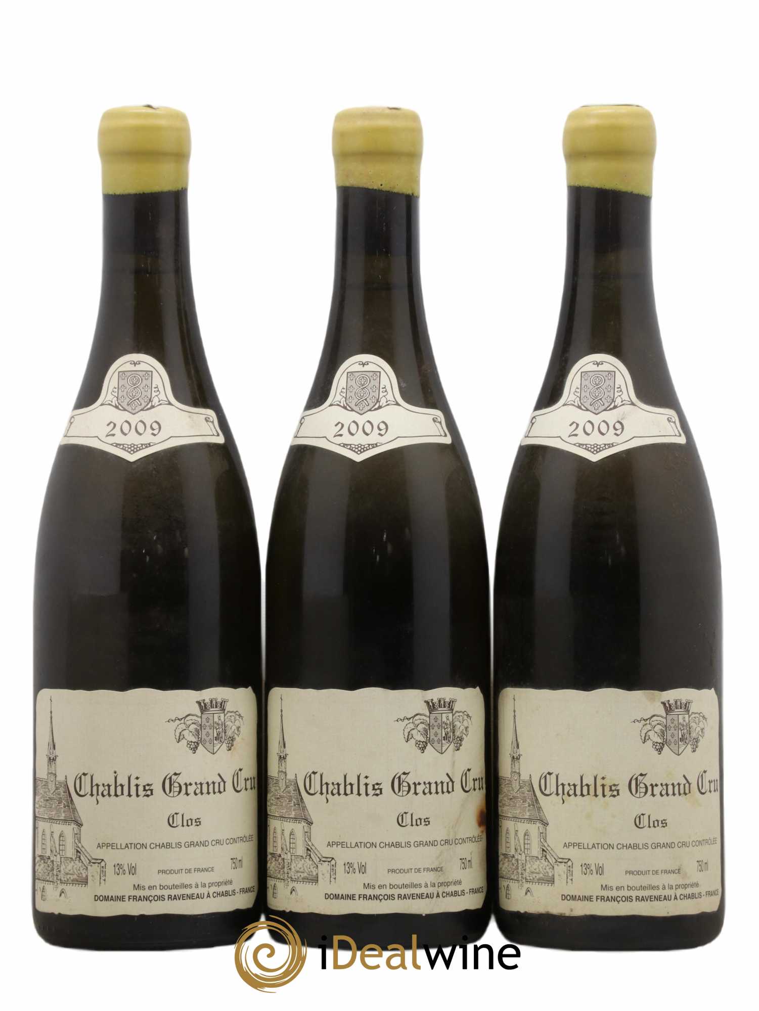 Chablis Grand Cru Clos Raveneau (Domaine) 2009 - Posten von 3 Flaschen - 0