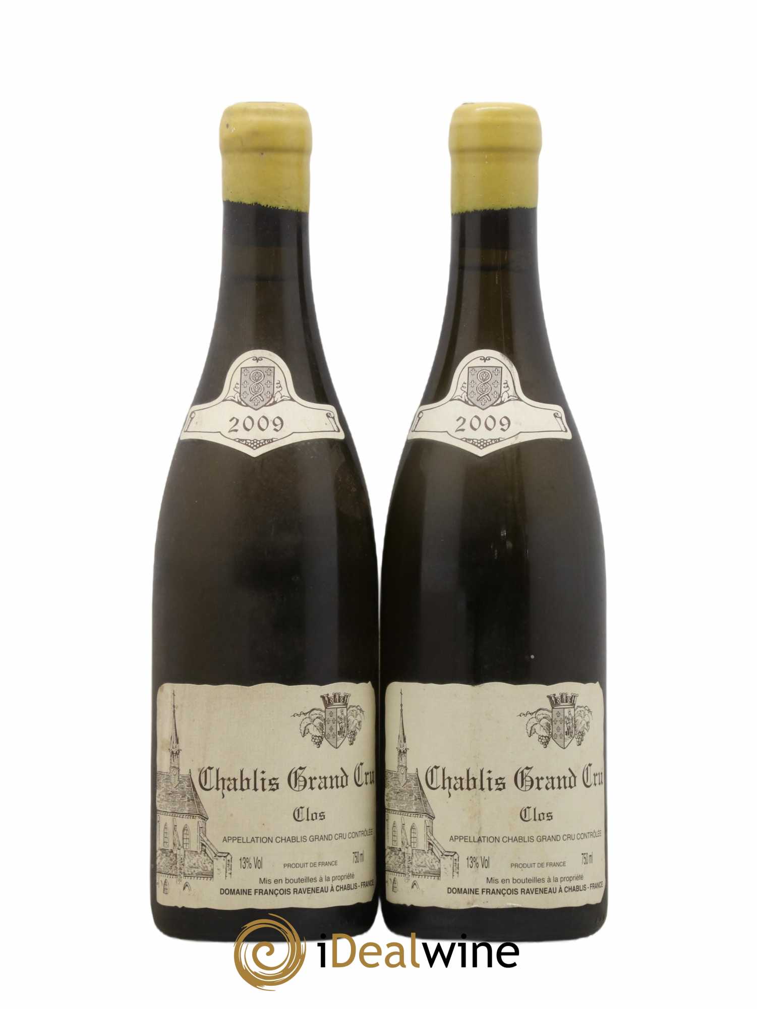 Chablis Grand Cru Clos Raveneau (Domaine) 2009 - Lot de 2 bouteilles - 0