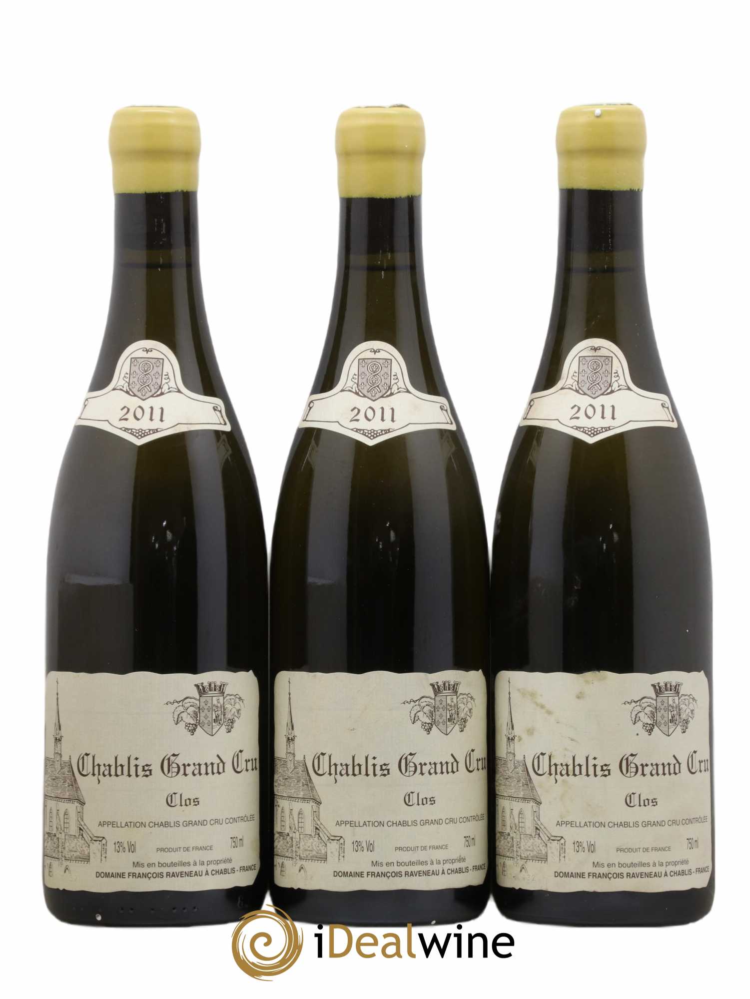 Chablis Grand Cru Clos Raveneau (Domaine) 2011 - Lot de 3 bouteilles - 0