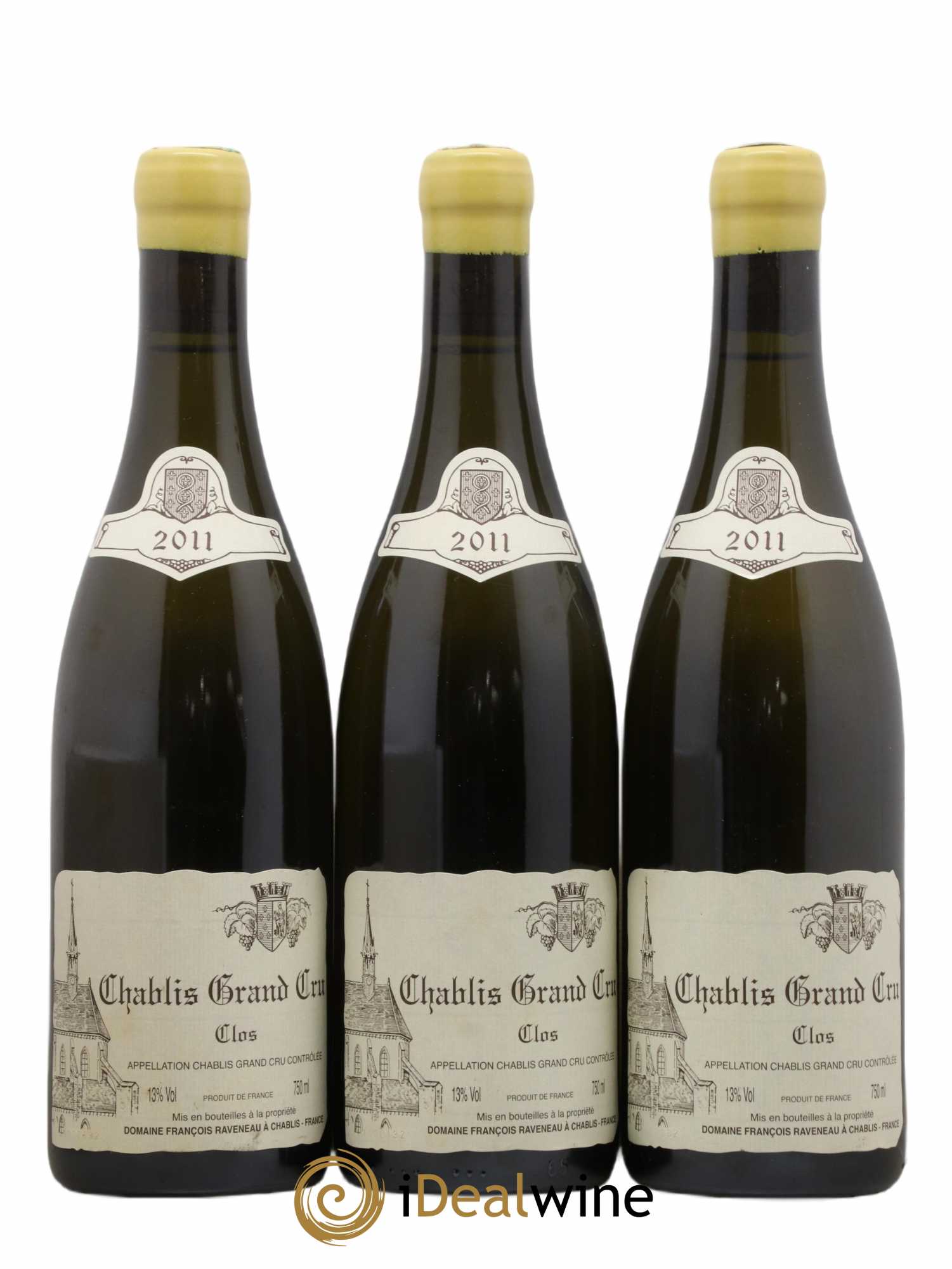 Chablis Grand Cru Clos Raveneau (Domaine) 2011 - Lot de 3 bouteilles - 0
