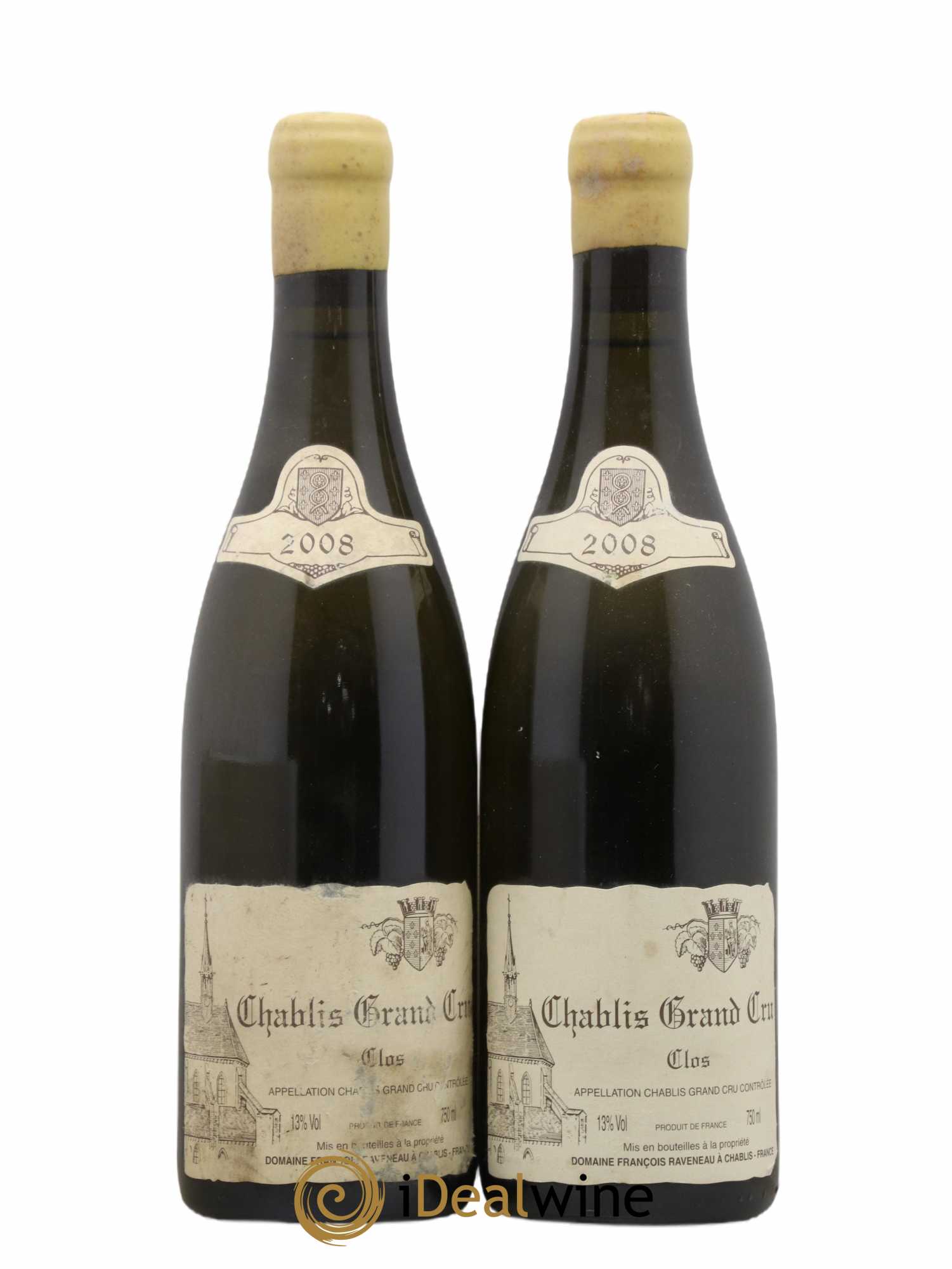 Chablis Grand Cru Clos Raveneau (Domaine) 2008 - Lot de 2 bouteilles - 0