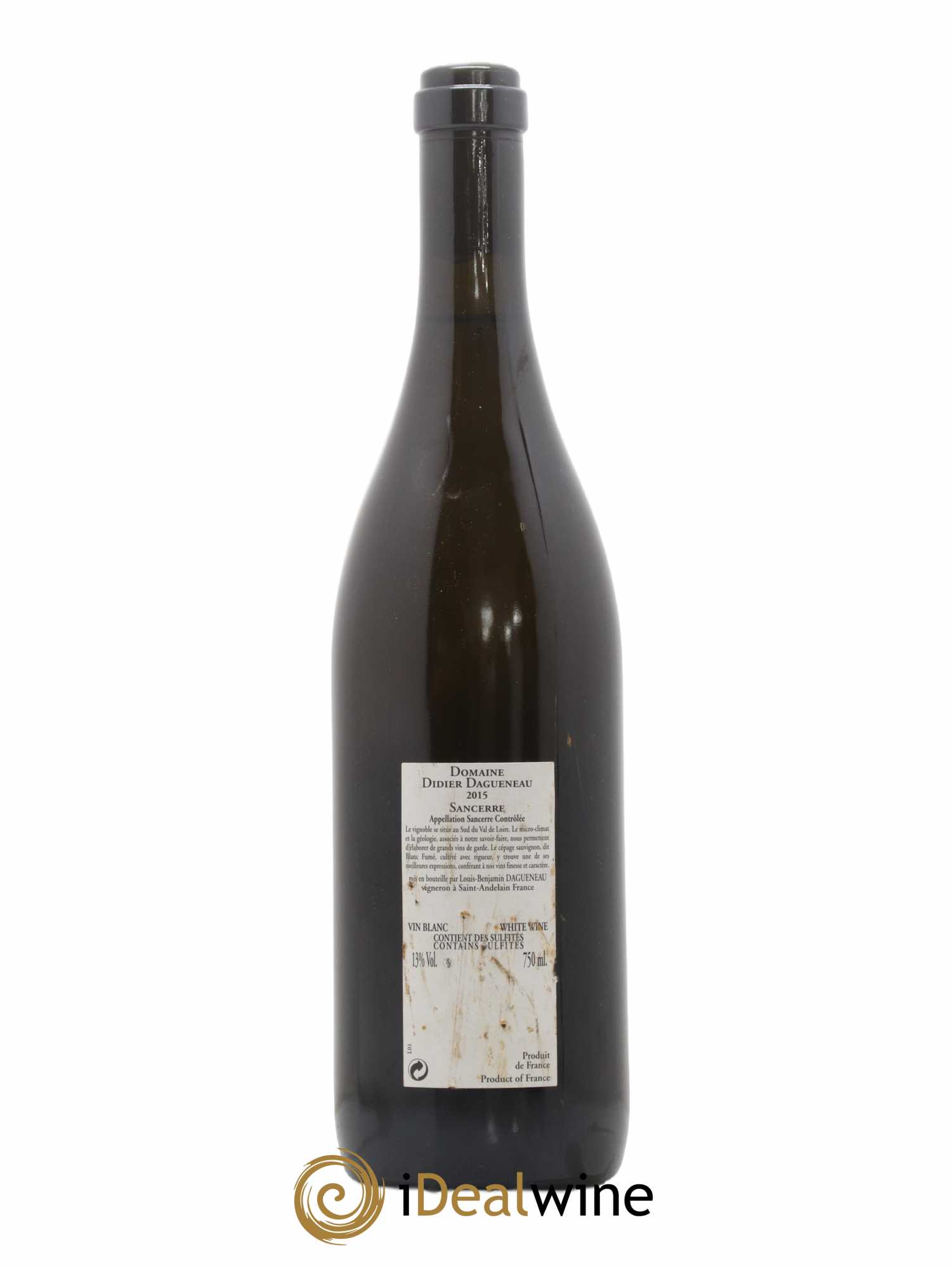 Sancerre En Chailloux Dagueneau 2015 - Lot de 1 bouteille - 1