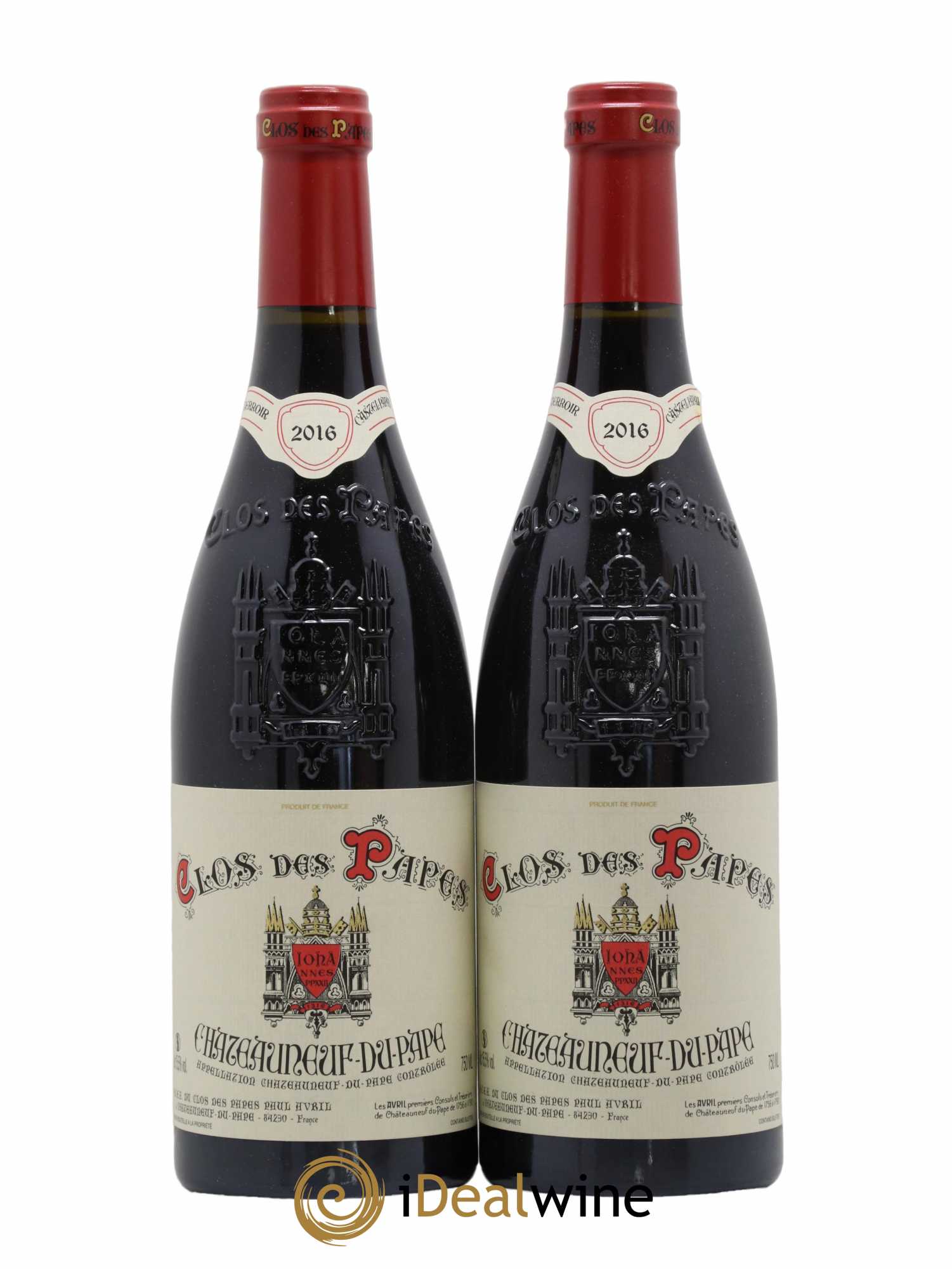 Châteauneuf-du-Pape Clos des Papes - Paul Avril 2016 - Lot de 2 bouteilles - 0