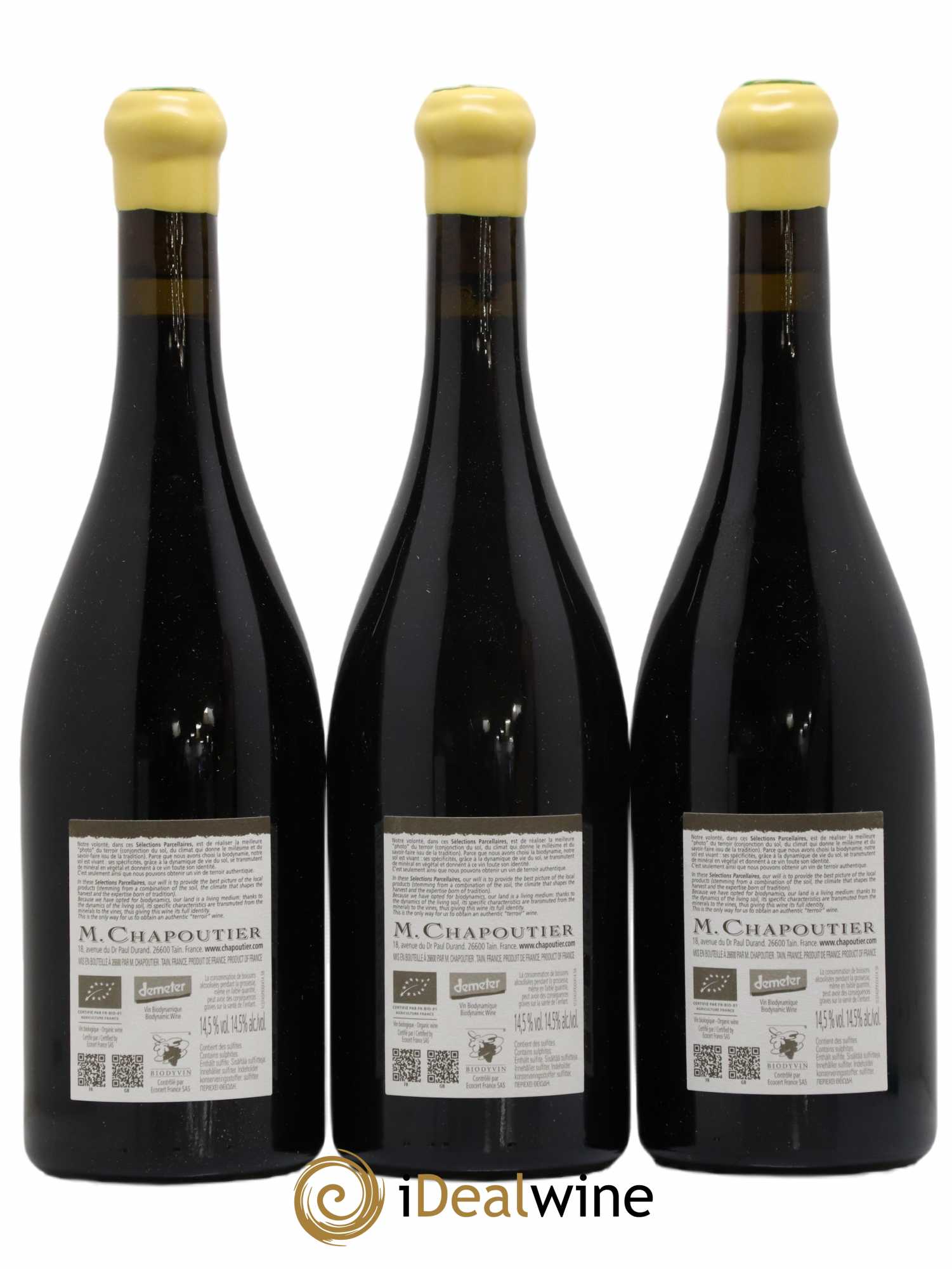Hermitage Ermitage Le Méal Chapoutier 2018 - Lot de 3 bouteilles - 1
