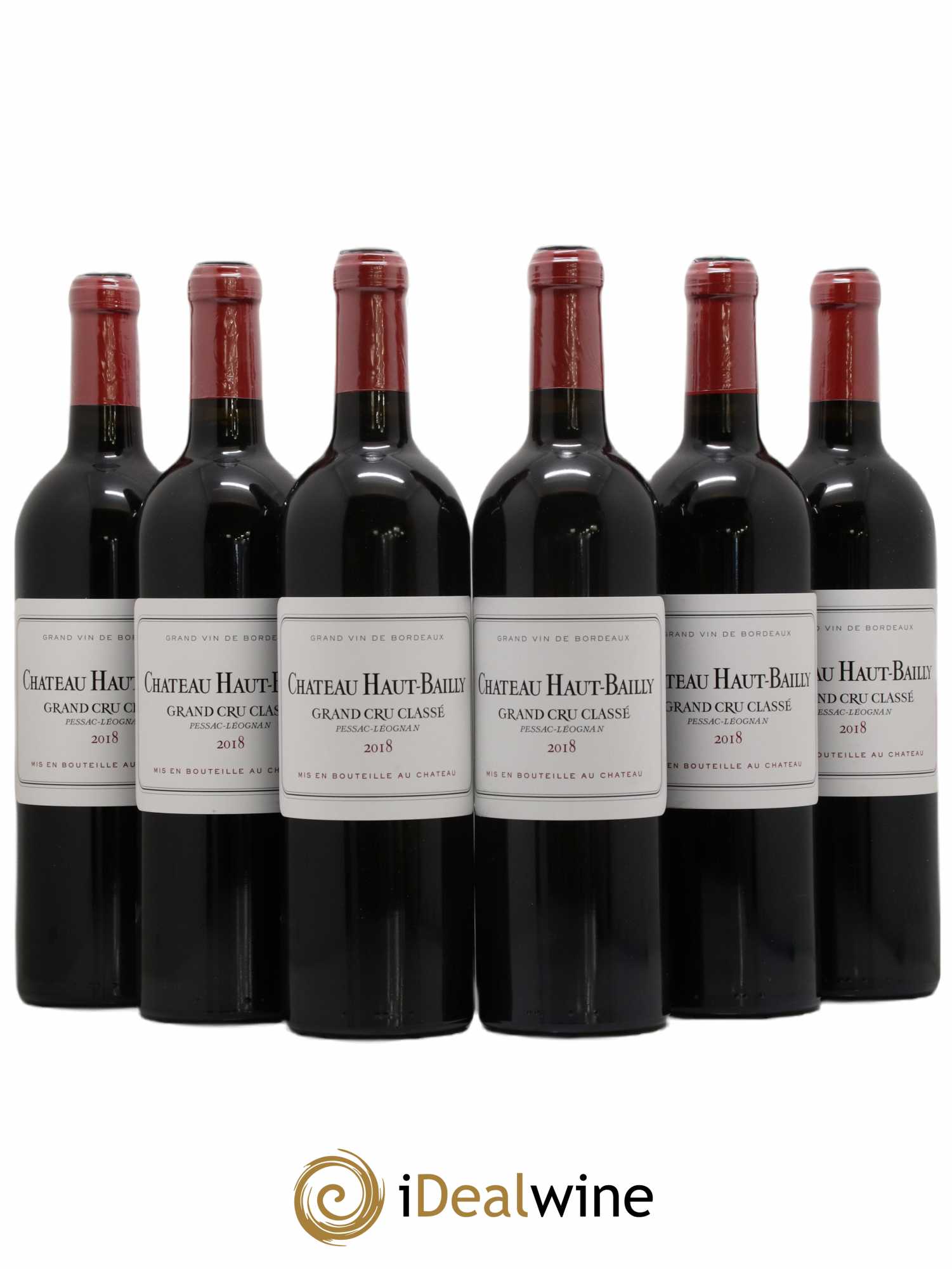Château Haut-Bailly Cru Classé de Graves 2018 - Lot de 6 bouteilles - 0